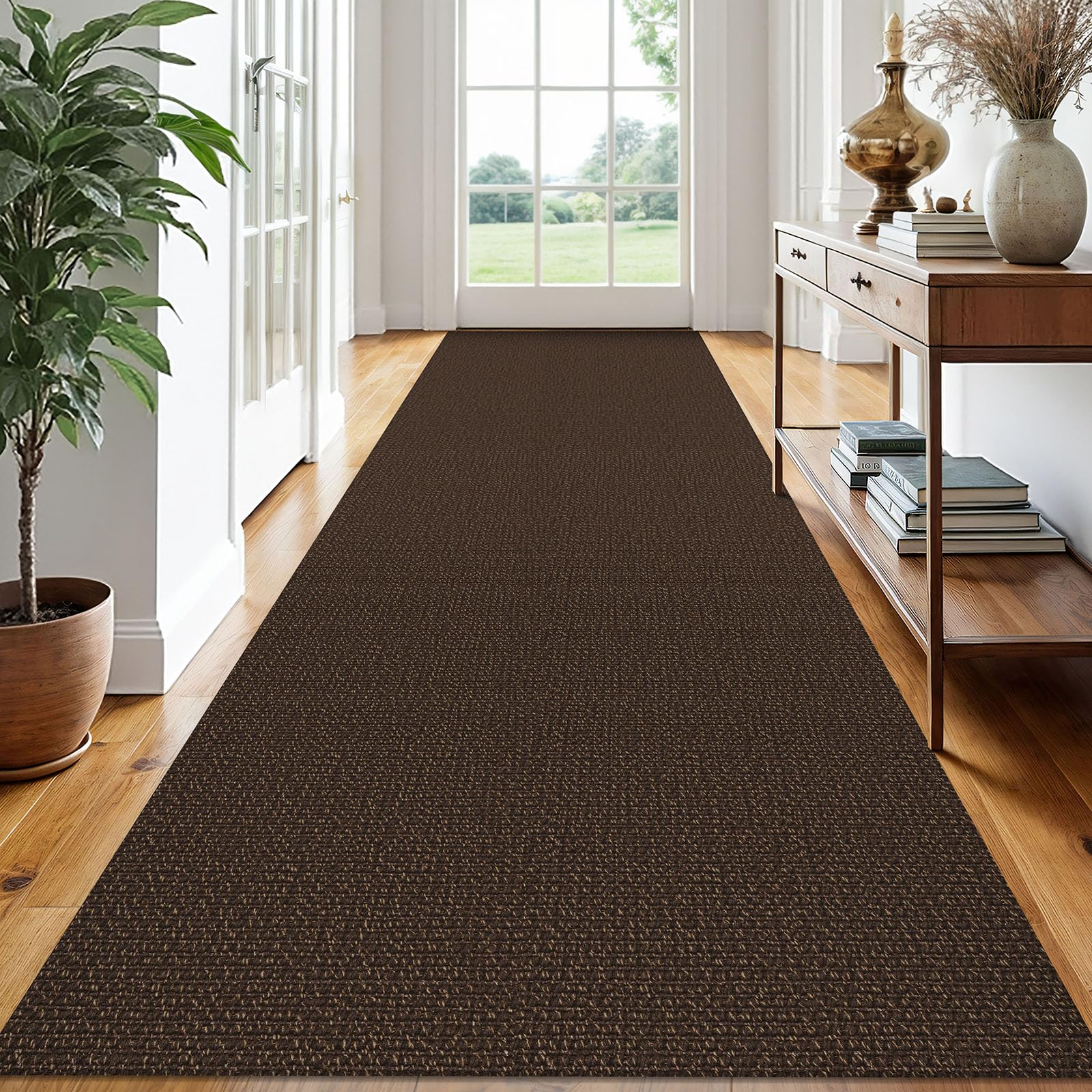 EARTHALL Small Area Rug 2x3 Ft Washable Rugs for Entryway Non Slip Braided Throw Rugs with Rubber Backing Door Mat Indoor Outdoor Entrance Cotton Woven Carpet for Kitchen Foyer Front Door, Khaki/Beige