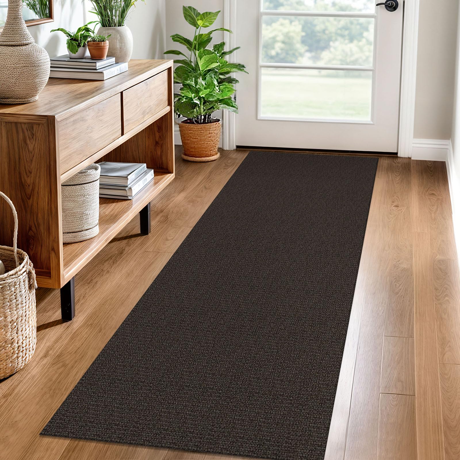 EARTHALL Small Area Rug 2x3 Ft Washable Rugs for Entryway Non Slip Braided Throw Rugs with Rubber Backing Door Mat Indoor Outdoor Entrance Cotton Woven Carpet for Kitchen Foyer Front Door, Khaki/Beige