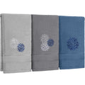 Wildflower Hand Towels Farmhouse Pink Blue Yellow Wildflower Bathroom Decor 14x29 Inch Embroidered Decorative Cute Spring Summer Cotton Soft Absorbent Towels for Bathroom Kitchen