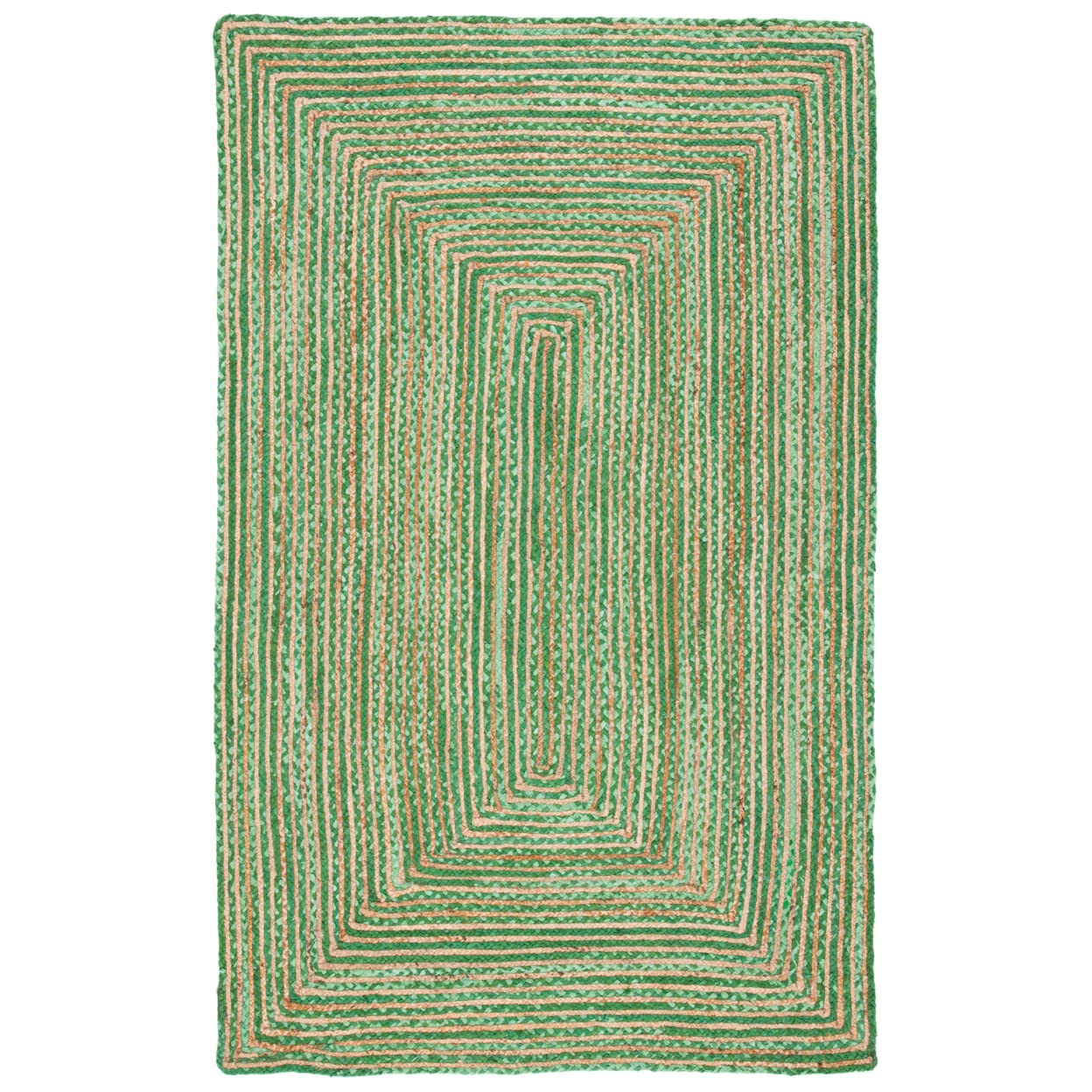 SAFAVIEH Area Rug 2x3 - Cape Cod Collection - Beige & Multi, Handmade Jute & Cotton, Woven Braided Design (CAP202B)
