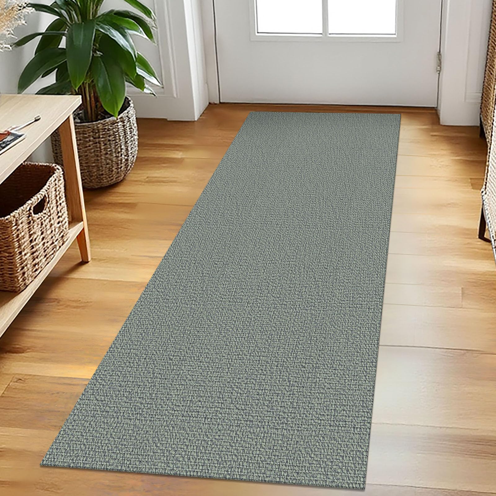EARTHALL Small Area Rug 2x3 Ft Washable Rugs for Entryway Non Slip Braided Throw Rugs with Rubber Backing Door Mat Indoor Outdoor Entrance Cotton Woven Carpet for Kitchen Foyer Front Door, Khaki/Beige