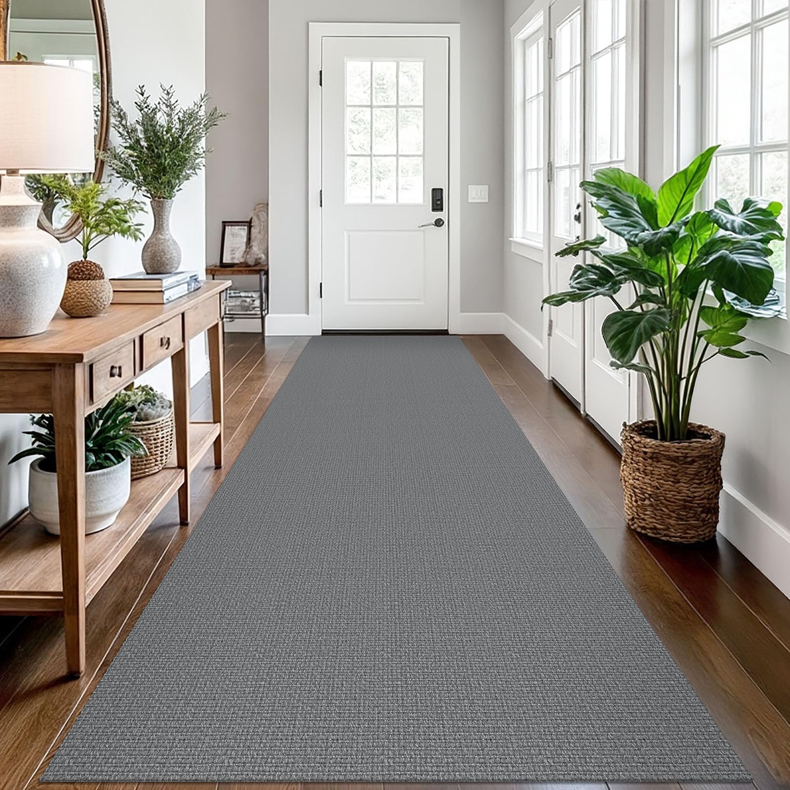 EARTHALL Small Area Rug 2x3 Ft Washable Rugs for Entryway Non Slip Braided Throw Rugs with Rubber Backing Door Mat Indoor Outdoor Entrance Cotton Woven Carpet for Kitchen Foyer Front Door, Khaki/Beige