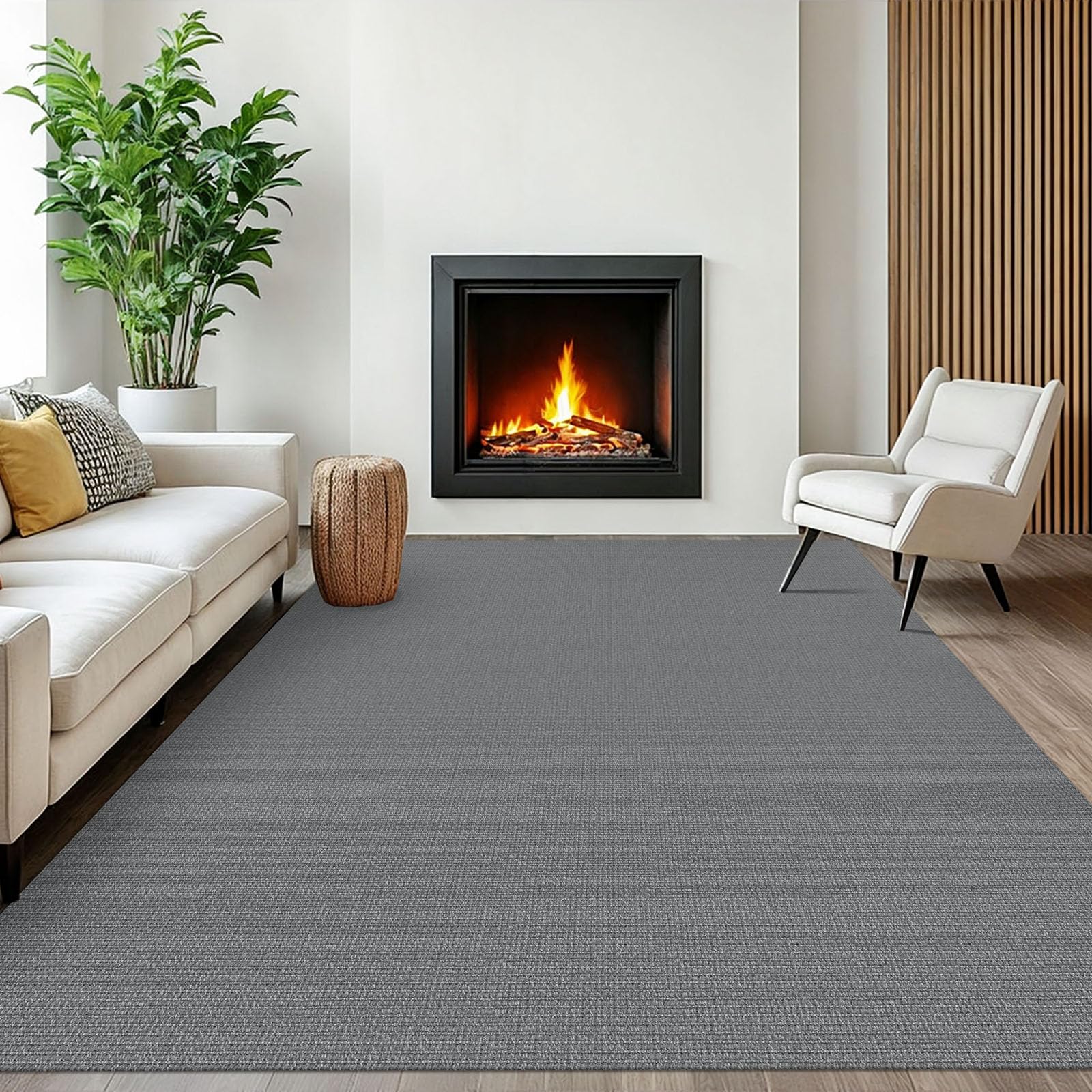 EARTHALL Small Area Rug 2x3 Ft Washable Rugs for Entryway Non Slip Braided Throw Rugs with Rubber Backing Door Mat Indoor Outdoor Entrance Cotton Woven Carpet for Kitchen Foyer Front Door, Khaki/Beige