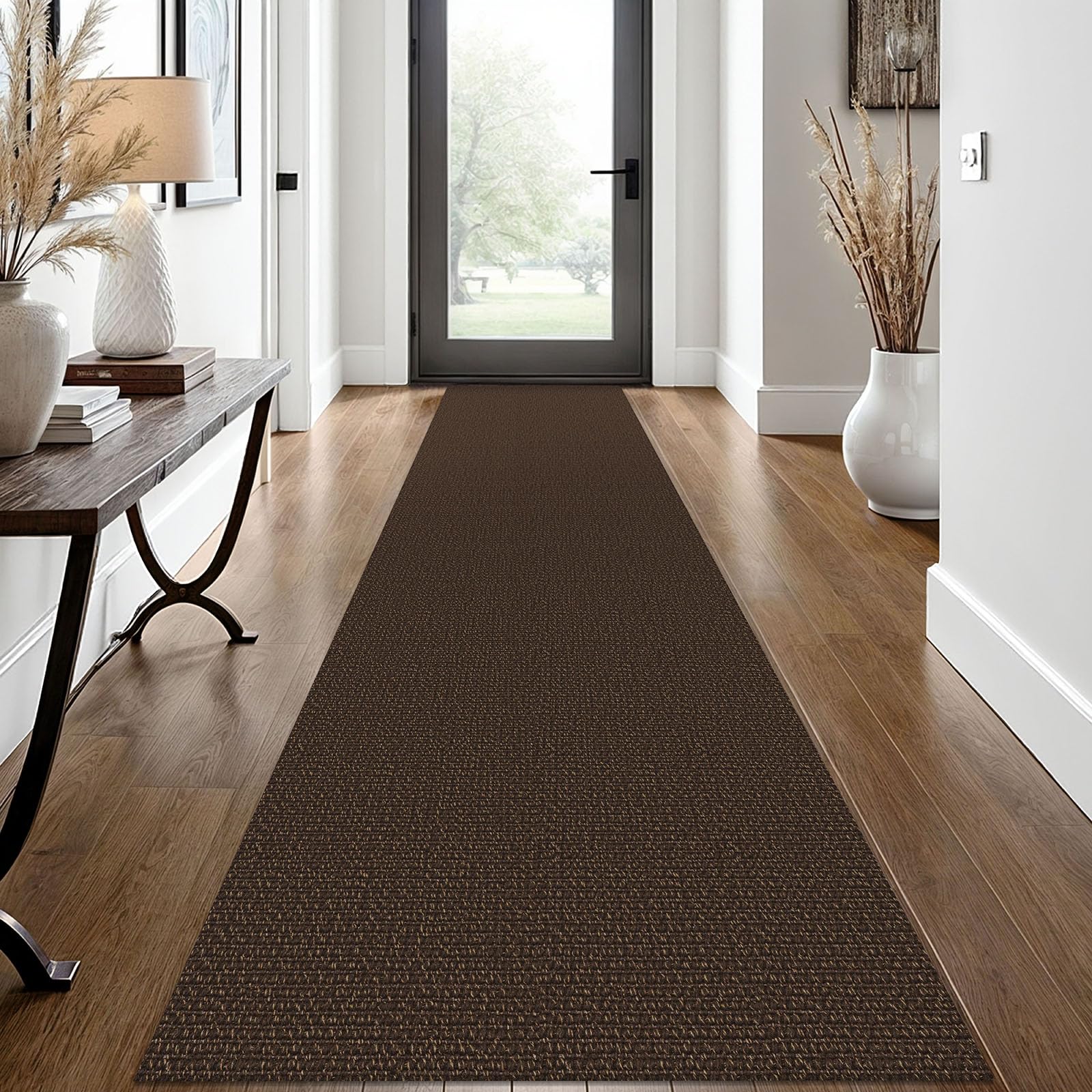 EARTHALL Small Area Rug 2x3 Ft Washable Rugs for Entryway Non Slip Braided Throw Rugs with Rubber Backing Door Mat Indoor Outdoor Entrance Cotton Woven Carpet for Kitchen Foyer Front Door, Khaki/Beige