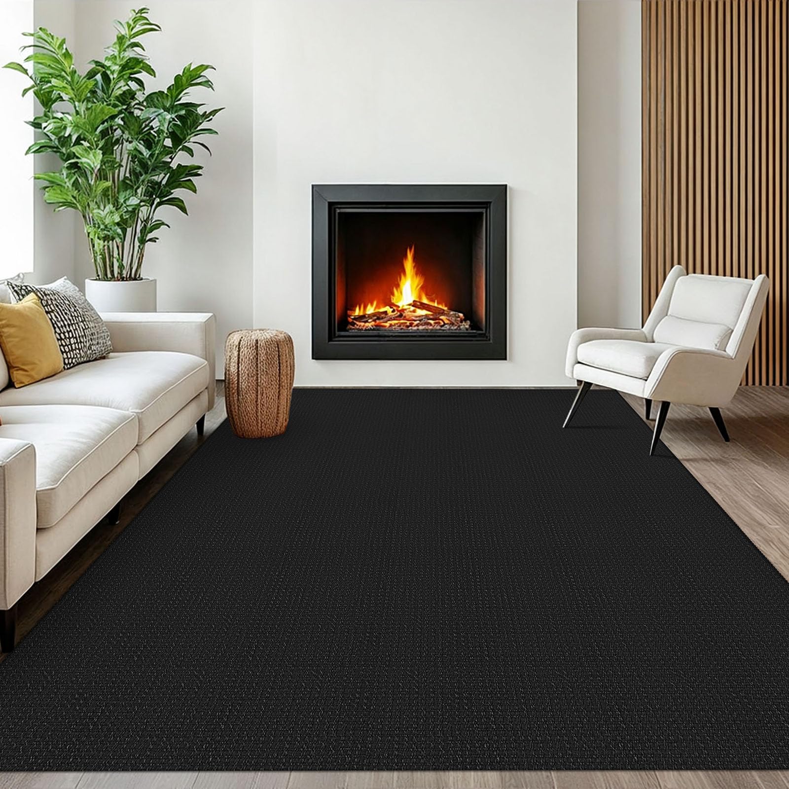 EARTHALL Woven Area Rug 2x3 Ft Washable Rugs for Entryway Braided Non Slip Throw Rugs Door Mat Indoor Outdoor Entrance Small Cotton Woven Carpet for Kitchen Foyer Front Door, Orange/Tan/Brown