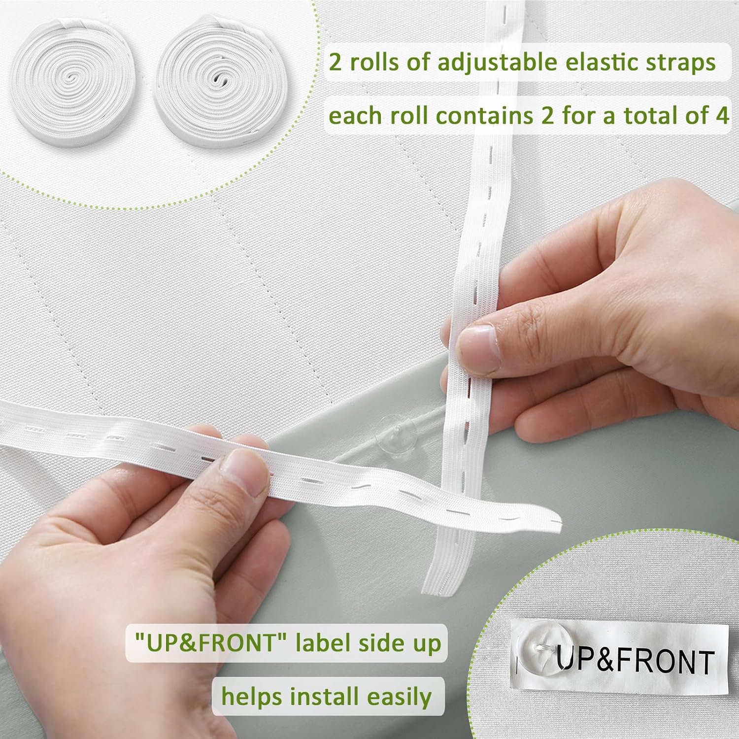 Bedecor 4-9 Inches Split Box Spring Cover King Size Light Grey with Stretchy Fabric Bed Frame Cover Wrap Around 4 Sides Elastic Bed Skirt Alternative Gray Boxspring Cover King/Cal King