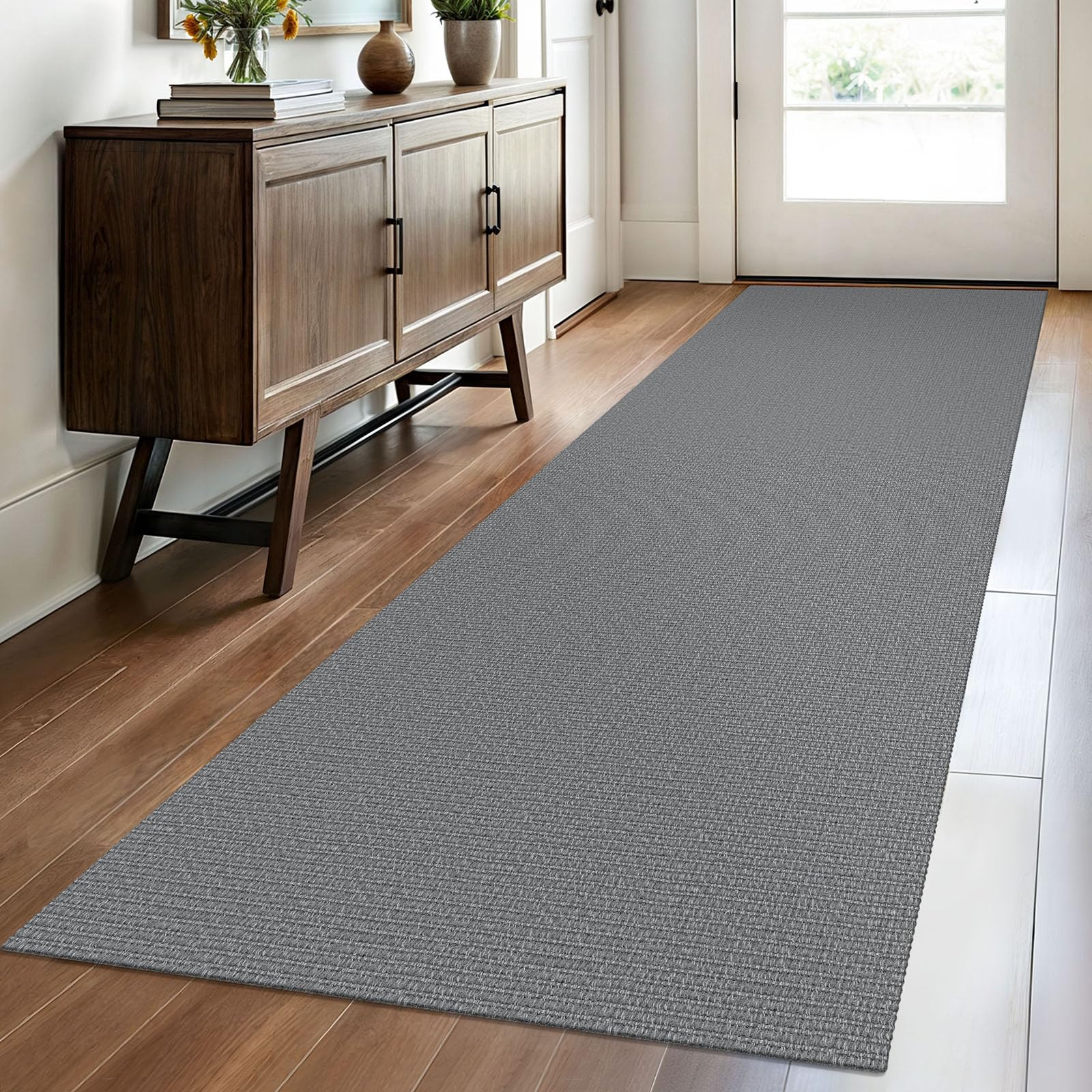 EARTHALL Small Area Rug 2x3 Ft Washable Rugs for Entryway Non Slip Braided Throw Rugs with Rubber Backing Door Mat Indoor Outdoor Entrance Cotton Woven Carpet for Kitchen Foyer Front Door, Khaki/Beige