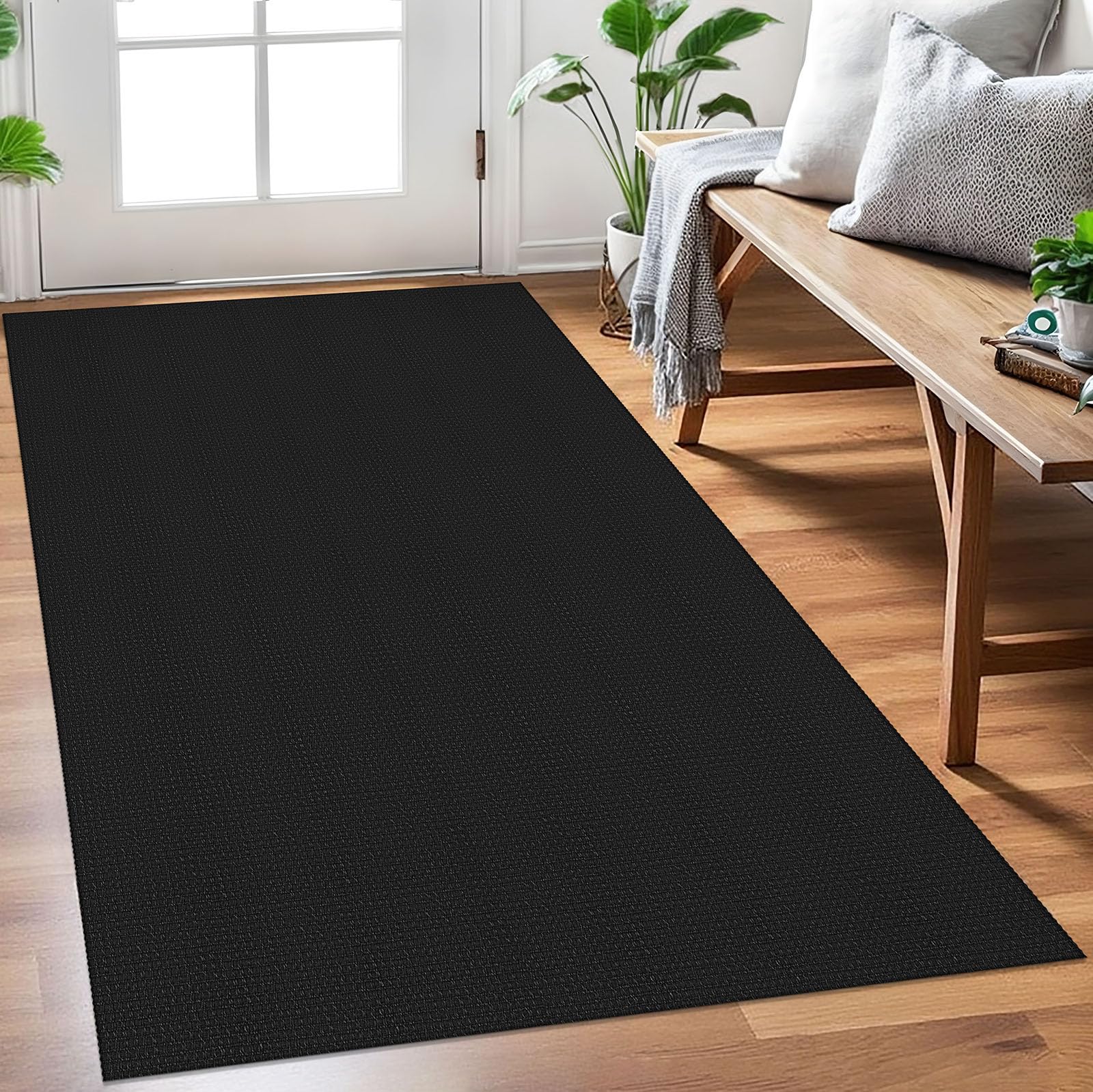 EARTHALL Woven Area Rug 2x3 Ft Washable Rugs for Entryway Braided Non Slip Throw Rugs Door Mat Indoor Outdoor Entrance Small Cotton Woven Carpet for Kitchen Foyer Front Door, Orange/Tan/Brown