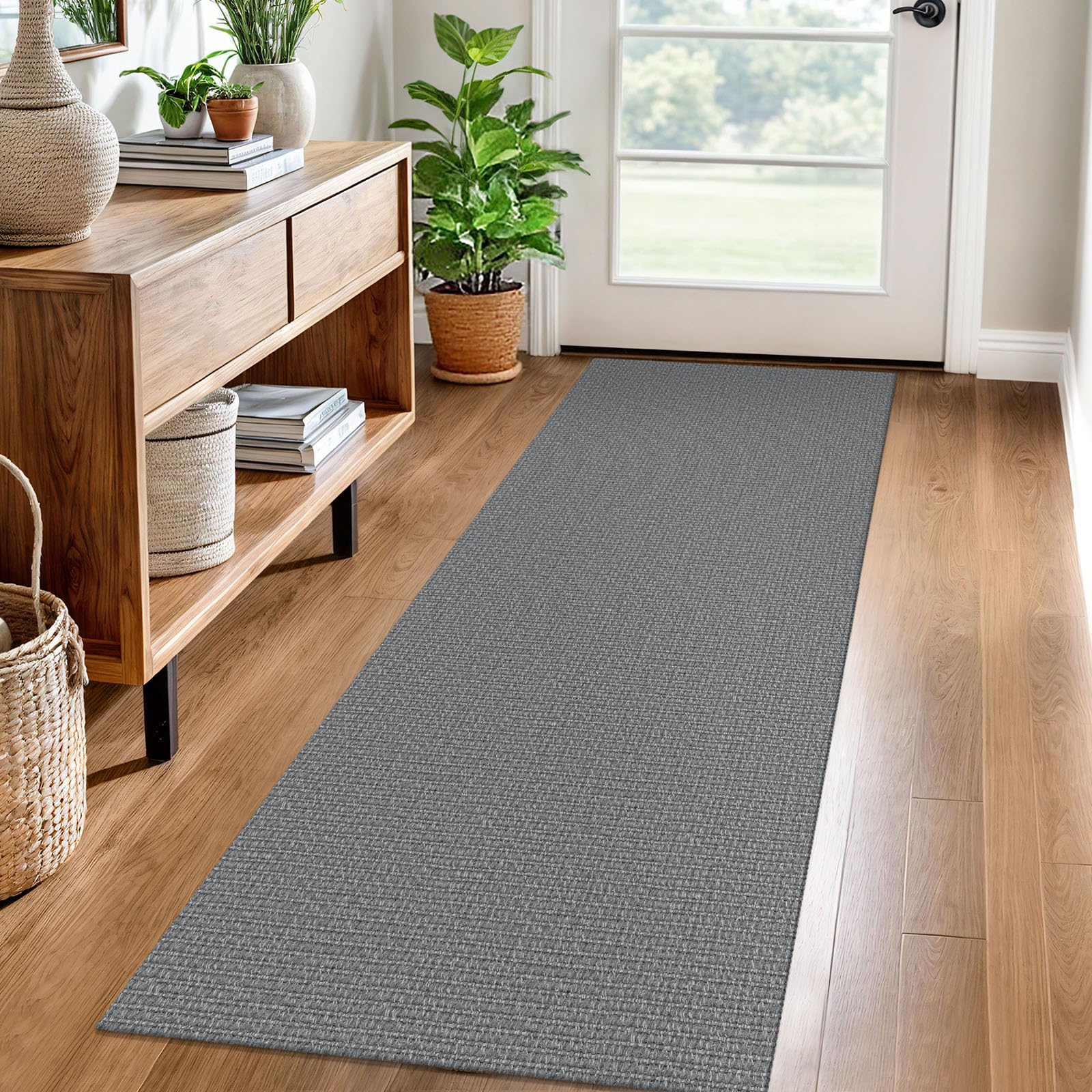 EARTHALL Small Area Rug 2x3 Ft Washable Rugs for Entryway Non Slip Braided Throw Rugs with Rubber Backing Door Mat Indoor Outdoor Entrance Cotton Woven Carpet for Kitchen Foyer Front Door, Khaki/Beige