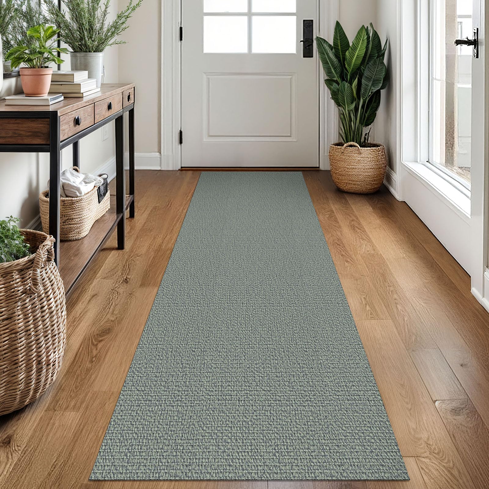 EARTHALL Small Area Rug 2x3 Ft Washable Rugs for Entryway Non Slip Braided Throw Rugs with Rubber Backing Door Mat Indoor Outdoor Entrance Cotton Woven Carpet for Kitchen Foyer Front Door, Khaki/Beige