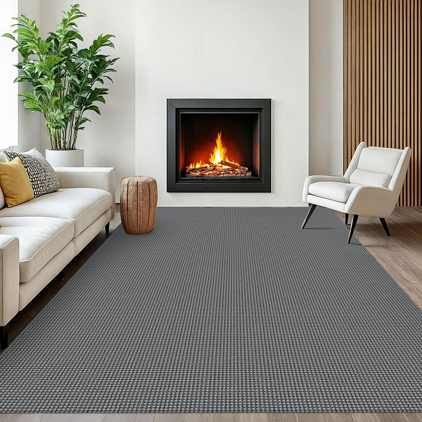 EARTHALL Woven Area Rug 2x3 Ft Washable Rugs for Entryway Braided Non Slip Throw Rugs Door Mat Indoor Outdoor Entrance Small Cotton Woven Carpet for Kitchen Foyer Front Door, Orange/Tan/Brown