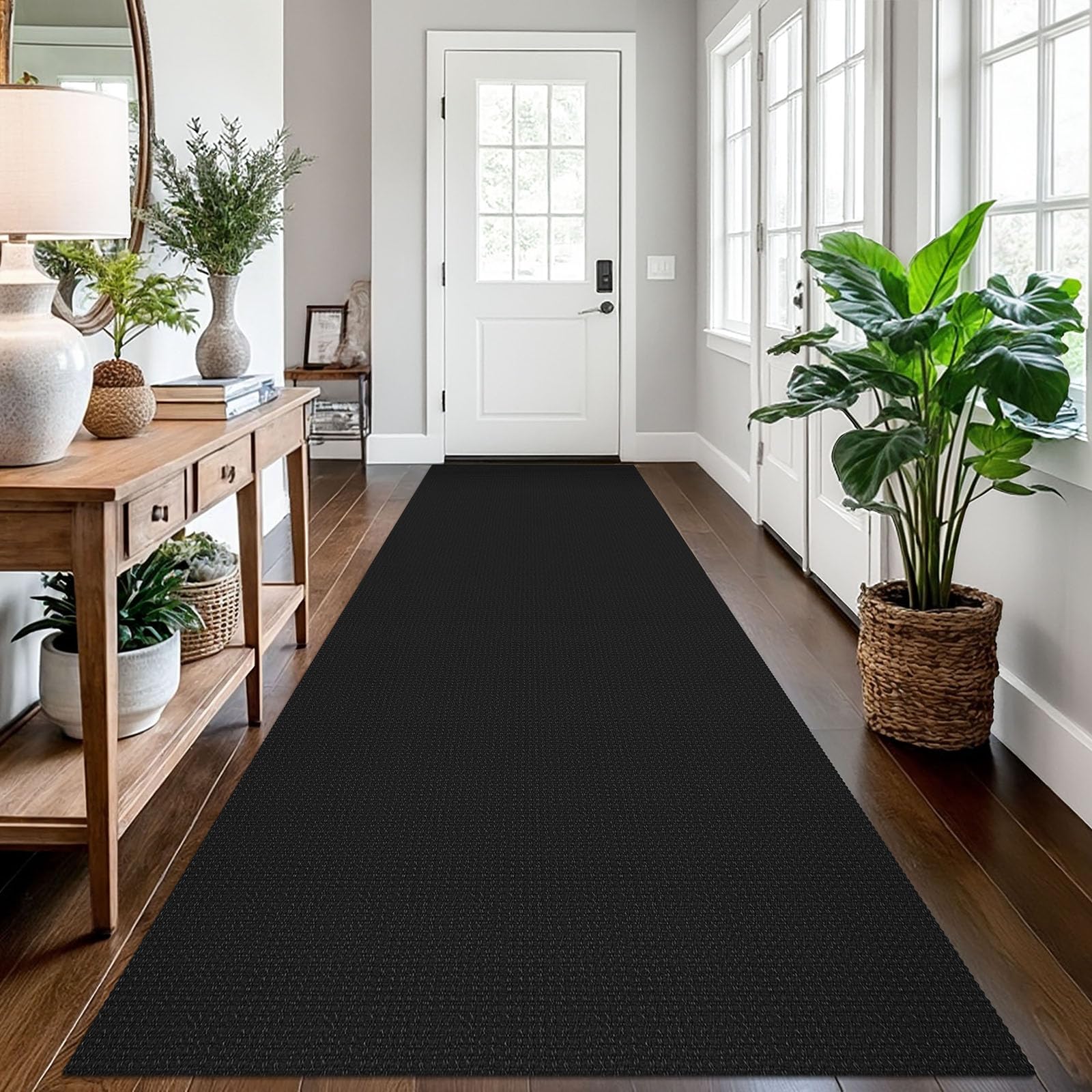 EARTHALL Woven Area Rug 2x3 Ft Washable Rugs for Entryway Braided Non Slip Throw Rugs Door Mat Indoor Outdoor Entrance Small Cotton Woven Carpet for Kitchen Foyer Front Door, Orange/Tan/Brown