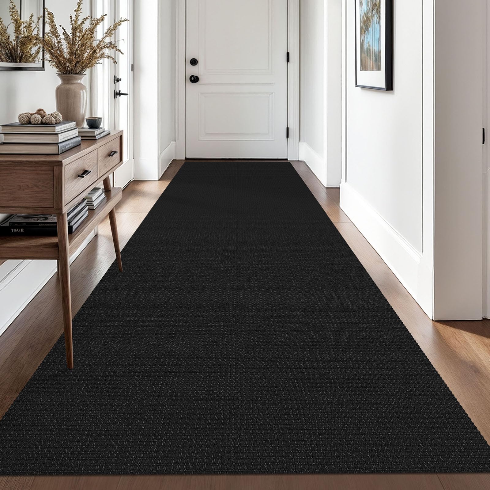 EARTHALL Woven Area Rug 2x3 Ft Washable Rugs for Entryway Braided Non Slip Throw Rugs Door Mat Indoor Outdoor Entrance Small Cotton Woven Carpet for Kitchen Foyer Front Door, Orange/Tan/Brown