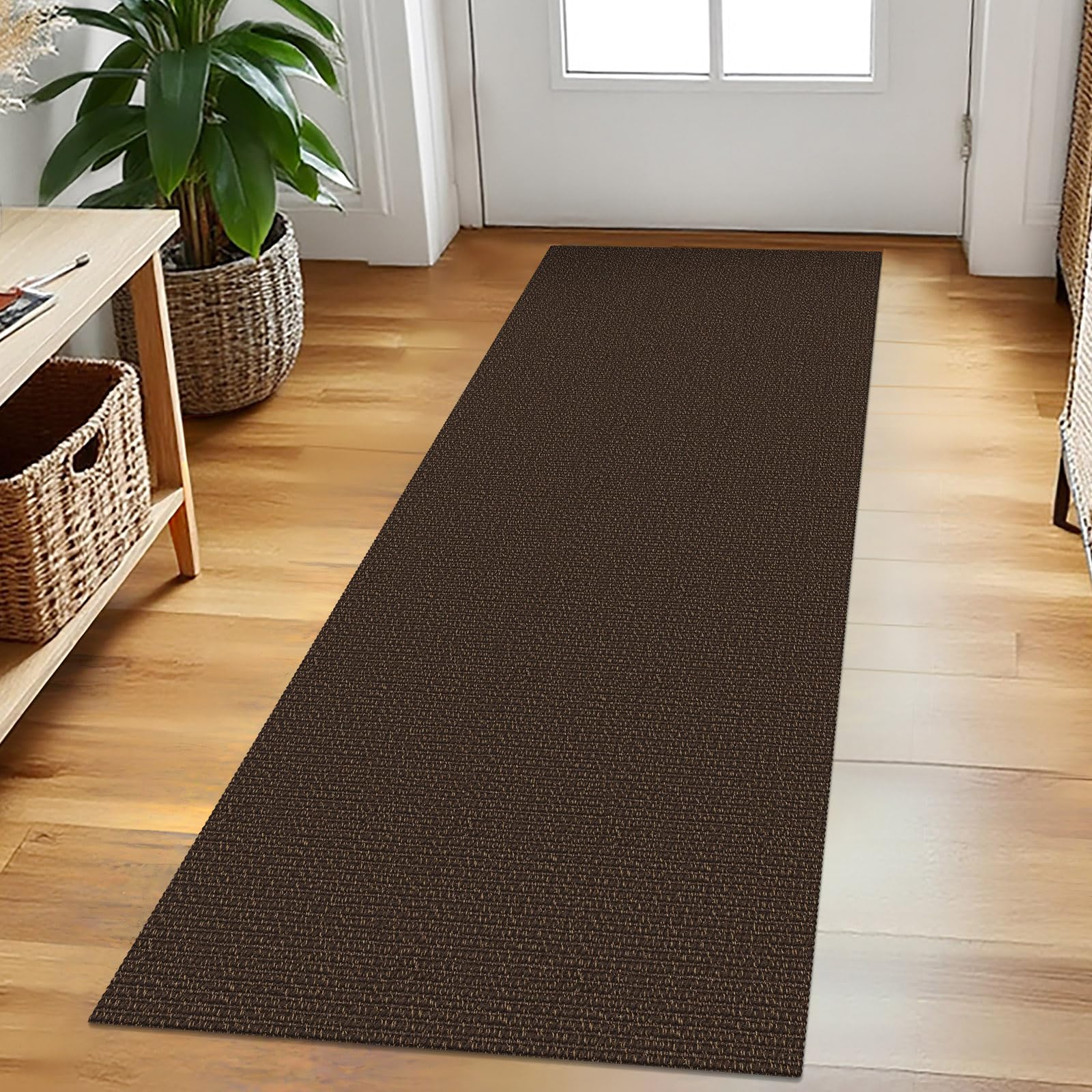 EARTHALL Small Area Rug 2x3 Ft Washable Rugs for Entryway Non Slip Braided Throw Rugs with Rubber Backing Door Mat Indoor Outdoor Entrance Cotton Woven Carpet for Kitchen Foyer Front Door, Khaki/Beige