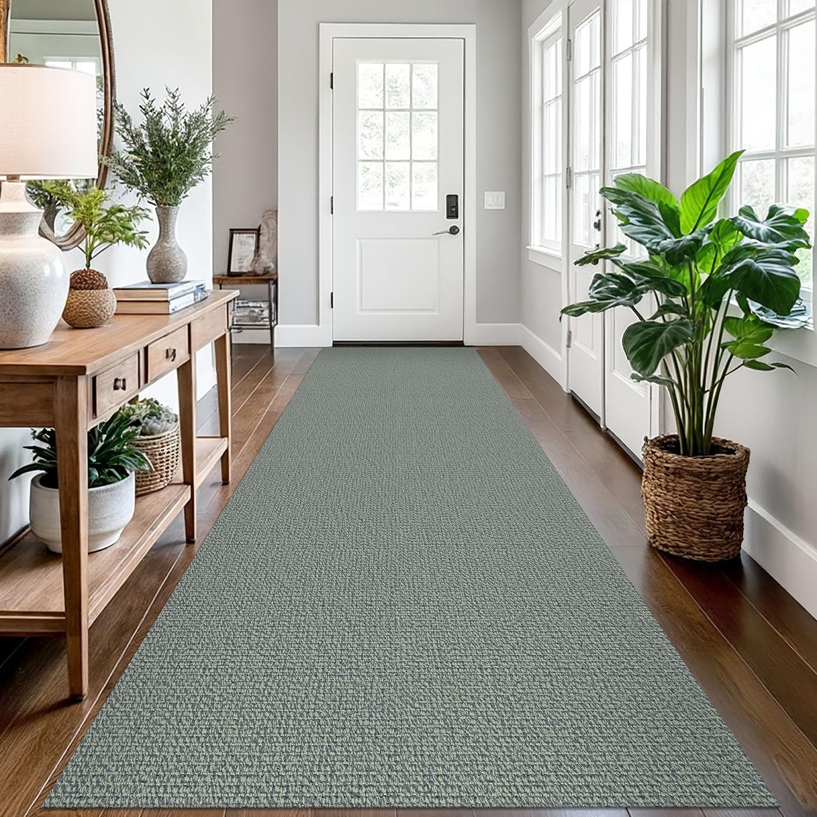 EARTHALL Small Area Rug 2x3 Ft Washable Rugs for Entryway Non Slip Braided Throw Rugs with Rubber Backing Door Mat Indoor Outdoor Entrance Cotton Woven Carpet for Kitchen Foyer Front Door, Khaki/Beige