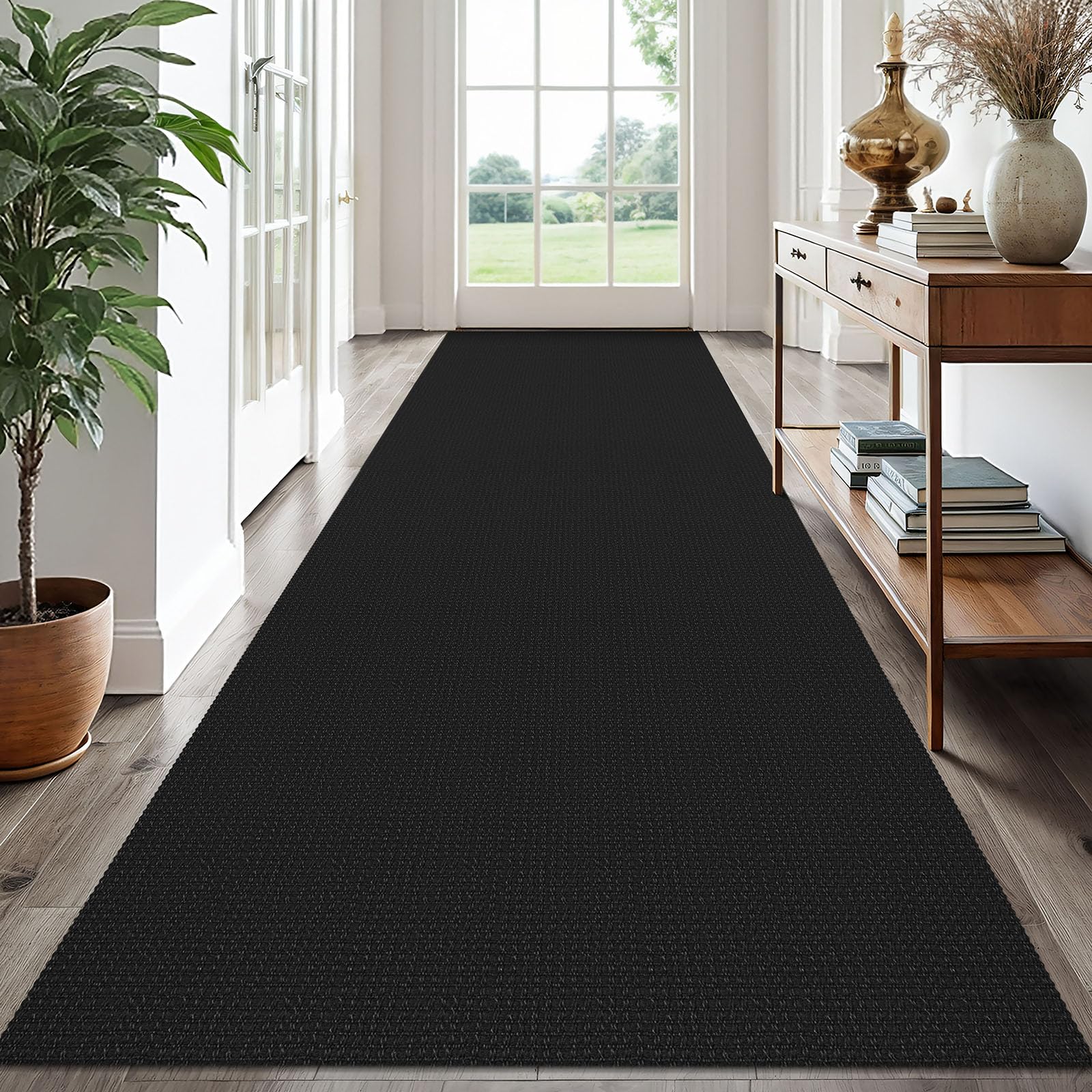 EARTHALL Woven Area Rug 2x3 Ft Washable Rugs for Entryway Braided Non Slip Throw Rugs Door Mat Indoor Outdoor Entrance Small Cotton Woven Carpet for Kitchen Foyer Front Door, Orange/Tan/Brown