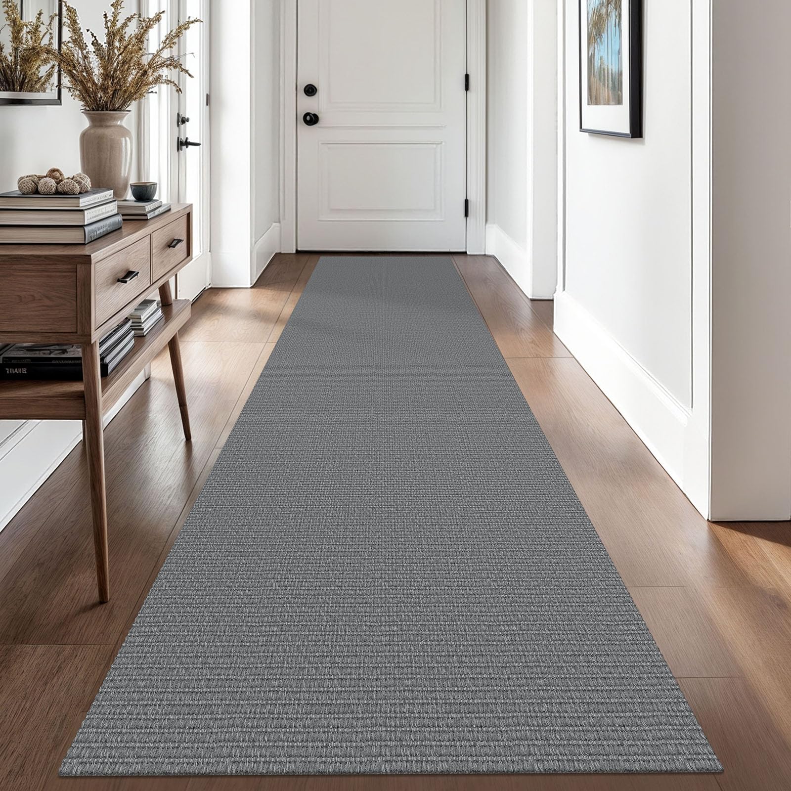 EARTHALL Small Area Rug 2x3 Ft Washable Rugs for Entryway Non Slip Braided Throw Rugs with Rubber Backing Door Mat Indoor Outdoor Entrance Cotton Woven Carpet for Kitchen Foyer Front Door, Khaki/Beige