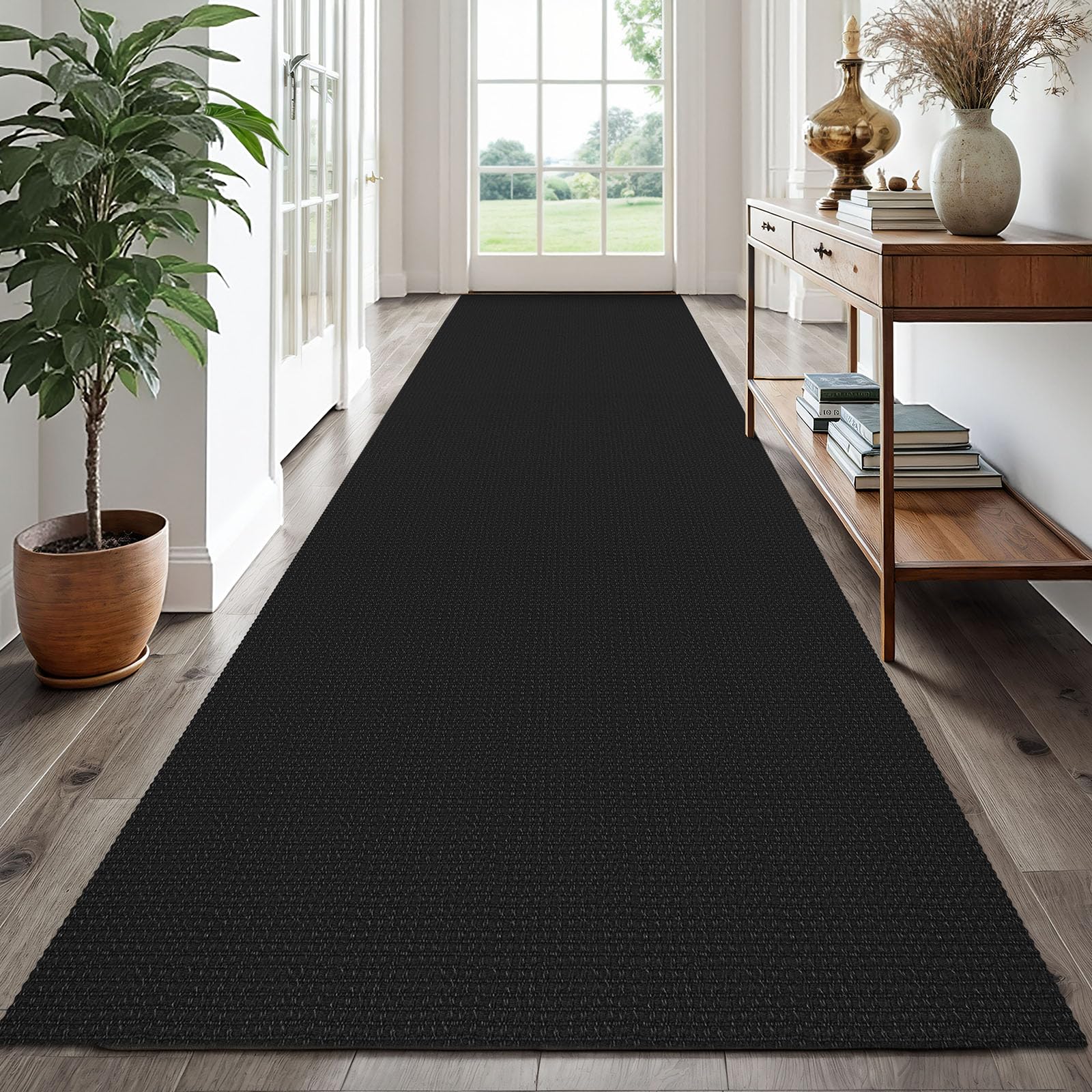 EARTHALL Woven Area Rug 2x3 Ft Washable Rugs for Entryway Braided Non Slip Throw Rugs Door Mat Indoor Outdoor Entrance Small Cotton Woven Carpet for Kitchen Foyer Front Door, Orange/Tan/Brown