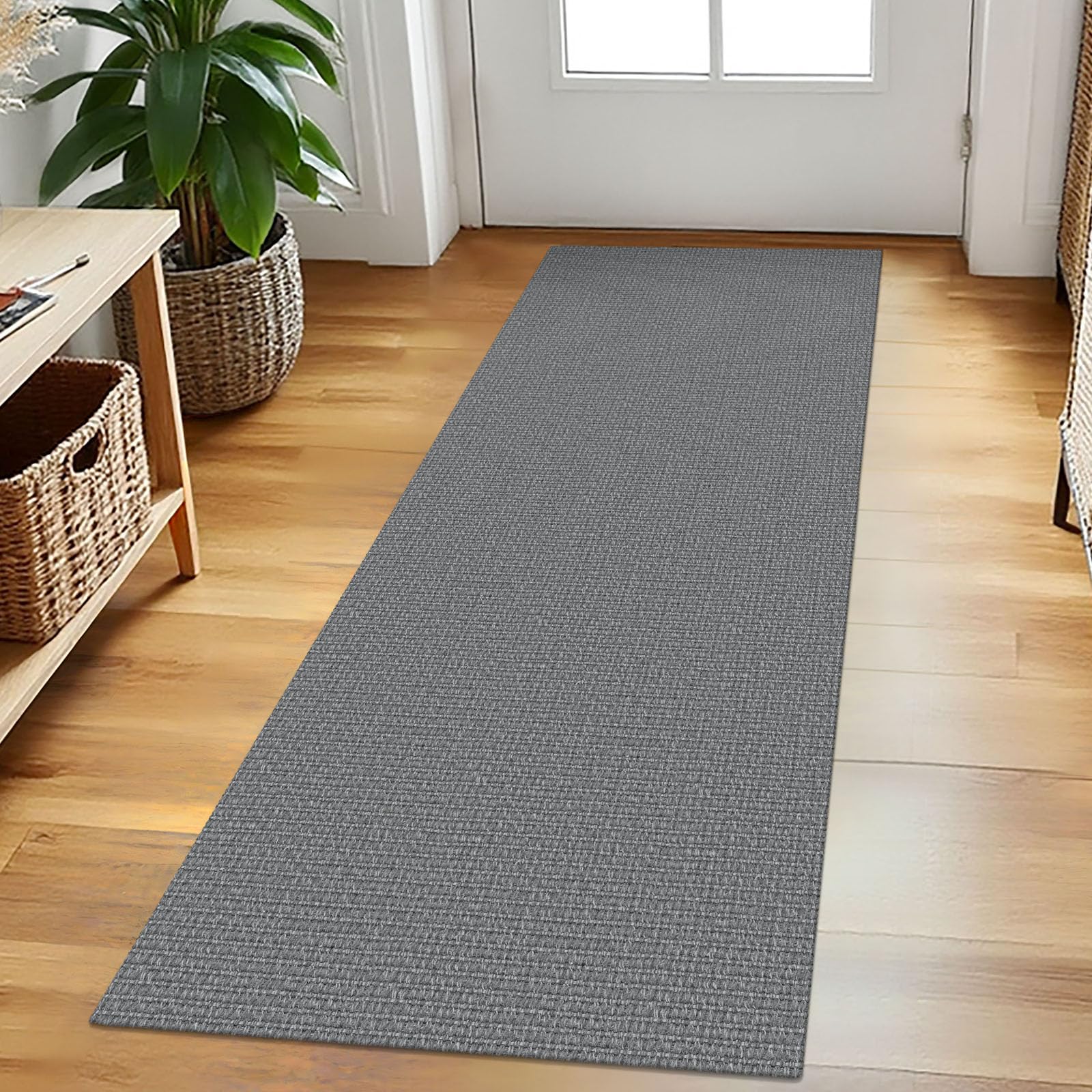 EARTHALL Small Area Rug 2x3 Ft Washable Rugs for Entryway Non Slip Braided Throw Rugs with Rubber Backing Door Mat Indoor Outdoor Entrance Cotton Woven Carpet for Kitchen Foyer Front Door, Khaki/Beige