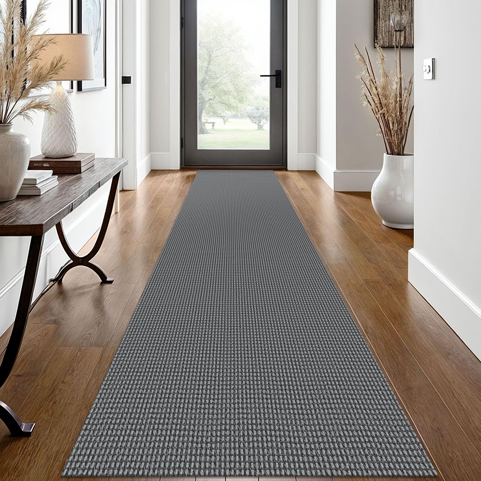EARTHALL Woven Area Rug 2x3 Ft Washable Rugs for Entryway Braided Non Slip Throw Rugs Door Mat Indoor Outdoor Entrance Small Cotton Woven Carpet for Kitchen Foyer Front Door, Orange/Tan/Brown