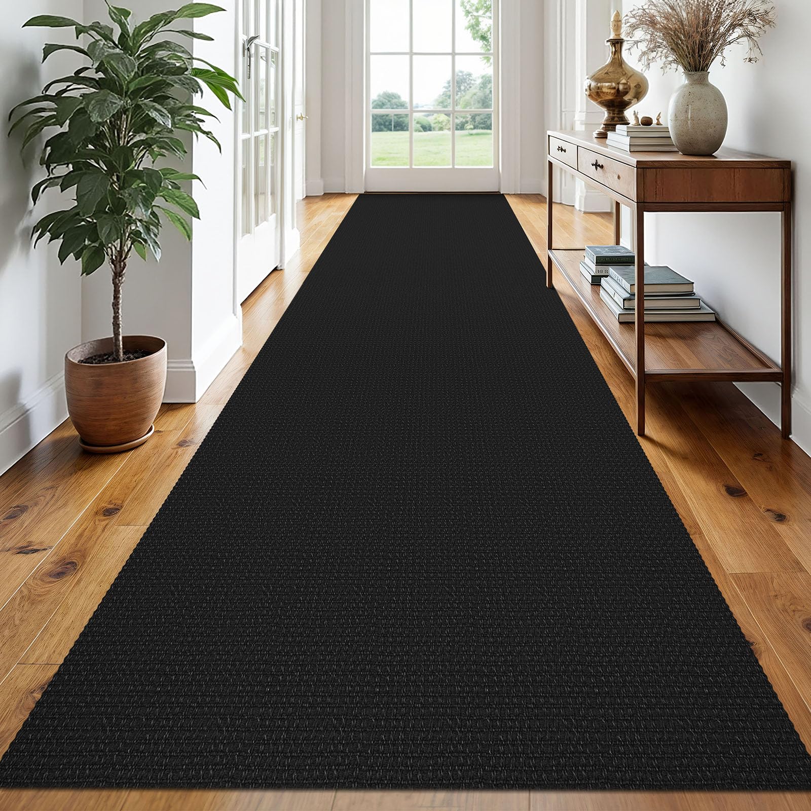 EARTHALL Woven Area Rug 2x3 Ft Washable Rugs for Entryway Braided Non Slip Throw Rugs Door Mat Indoor Outdoor Entrance Small Cotton Woven Carpet for Kitchen Foyer Front Door, Orange/Tan/Brown
