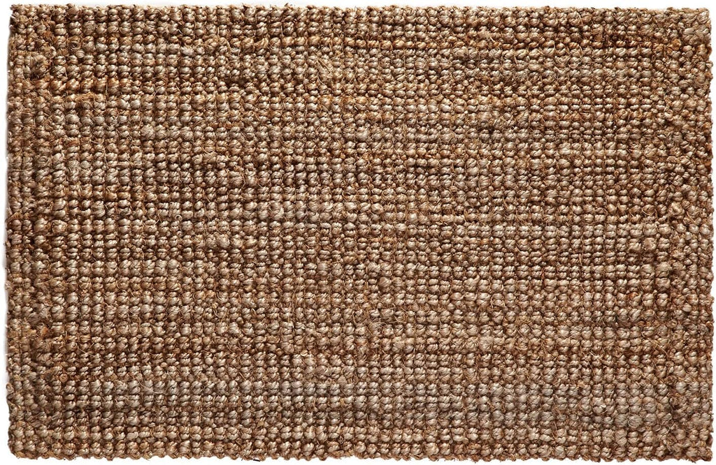 IRONGATE Jute Handspun Area Rug - Premium Jute Handwoven Reversible Chunky Textured Tan Beige Neutral Throw Accent Rug Carpet - Rustic Farmhouse Living Room Bedroom Den Study Décor -24" x 36" Natural