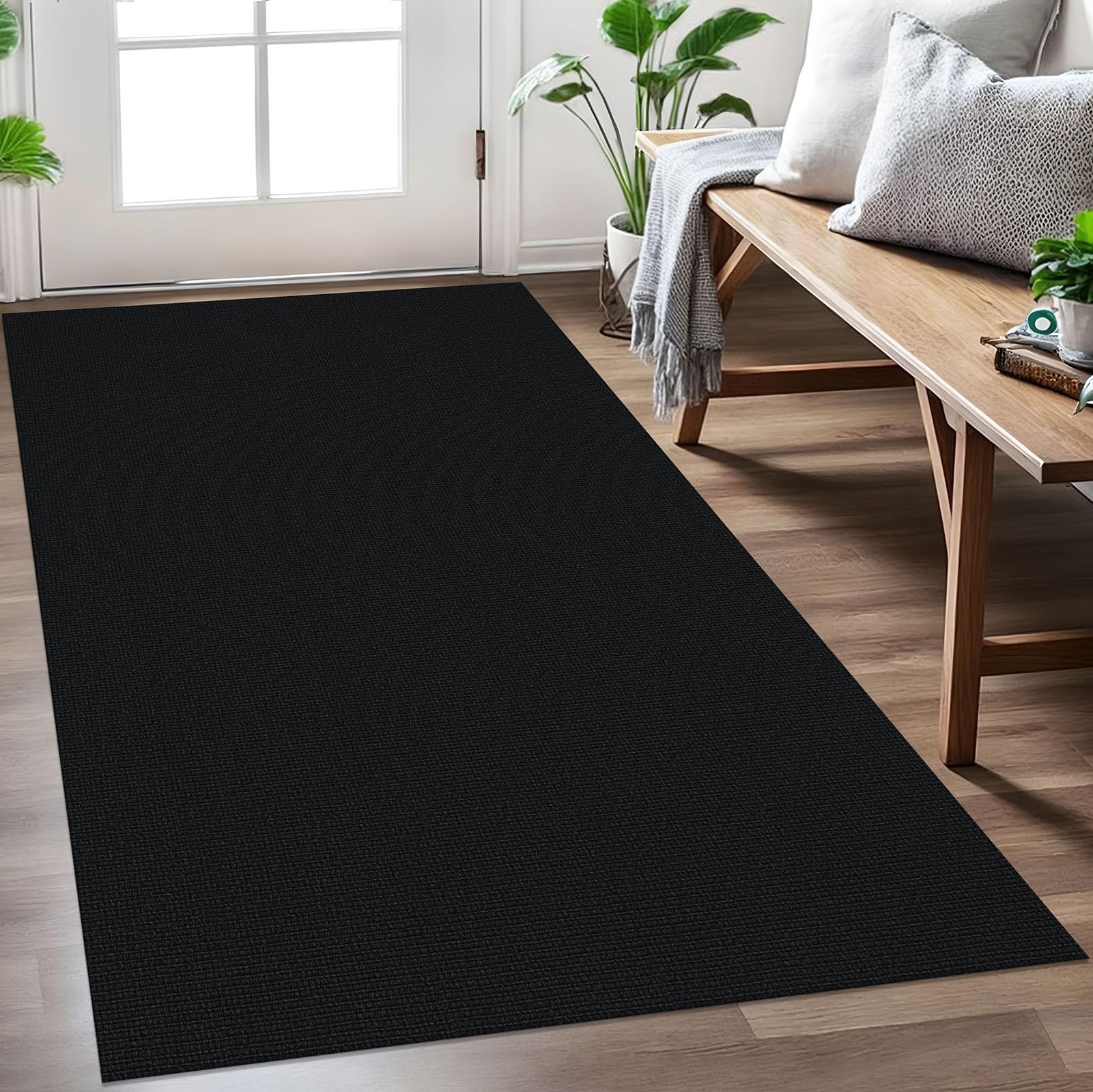 EARTHALL Small Area Rug 2x3 Ft Washable Rugs for Entryway Non Slip Braided Throw Rugs with Rubber Backing Door Mat Indoor Outdoor Entrance Cotton Woven Carpet for Kitchen Foyer Front Door, Khaki/Beige