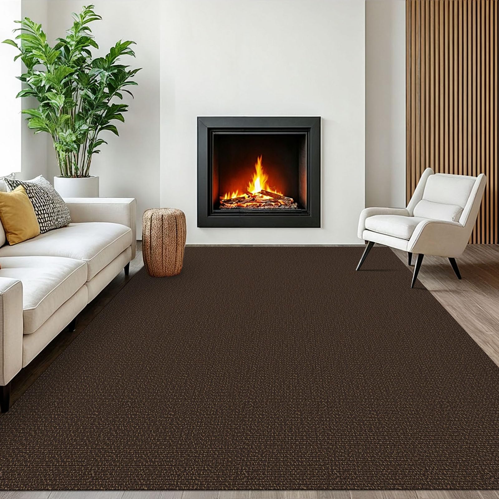EARTHALL Small Area Rug 2x3 Ft Washable Rugs for Entryway Non Slip Braided Throw Rugs with Rubber Backing Door Mat Indoor Outdoor Entrance Cotton Woven Carpet for Kitchen Foyer Front Door, Khaki/Beige