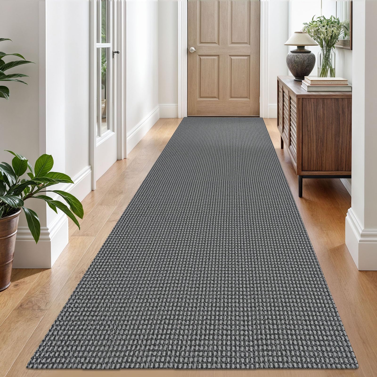 EARTHALL Woven Area Rug 2x3 Ft Washable Rugs for Entryway Braided Non Slip Throw Rugs Door Mat Indoor Outdoor Entrance Small Cotton Woven Carpet for Kitchen Foyer Front Door, Orange/Tan/Brown