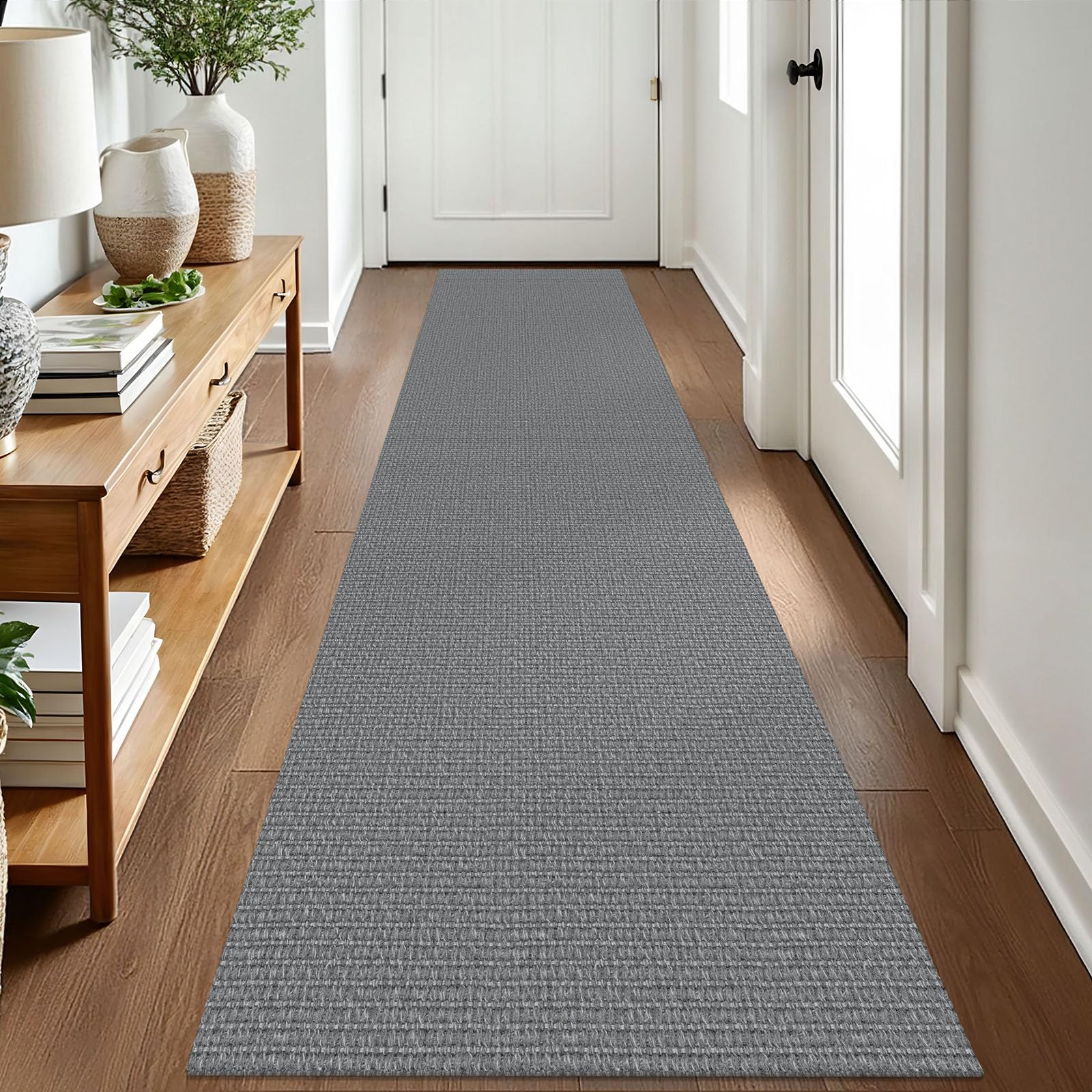 EARTHALL Small Area Rug 2x3 Ft Washable Rugs for Entryway Non Slip Braided Throw Rugs with Rubber Backing Door Mat Indoor Outdoor Entrance Cotton Woven Carpet for Kitchen Foyer Front Door, Khaki/Beige
