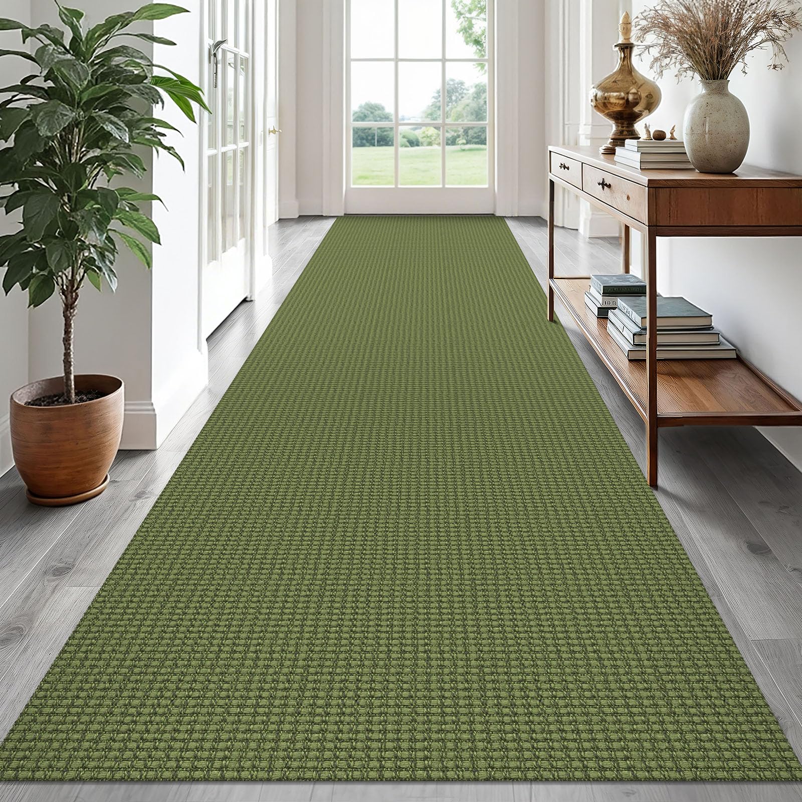 EARTHALL Woven Area Rug 2x3 Ft Washable Rugs for Entryway Braided Non Slip Throw Rugs Door Mat Indoor Outdoor Entrance Small Cotton Woven Carpet for Kitchen Foyer Front Door, Orange/Tan/Brown
