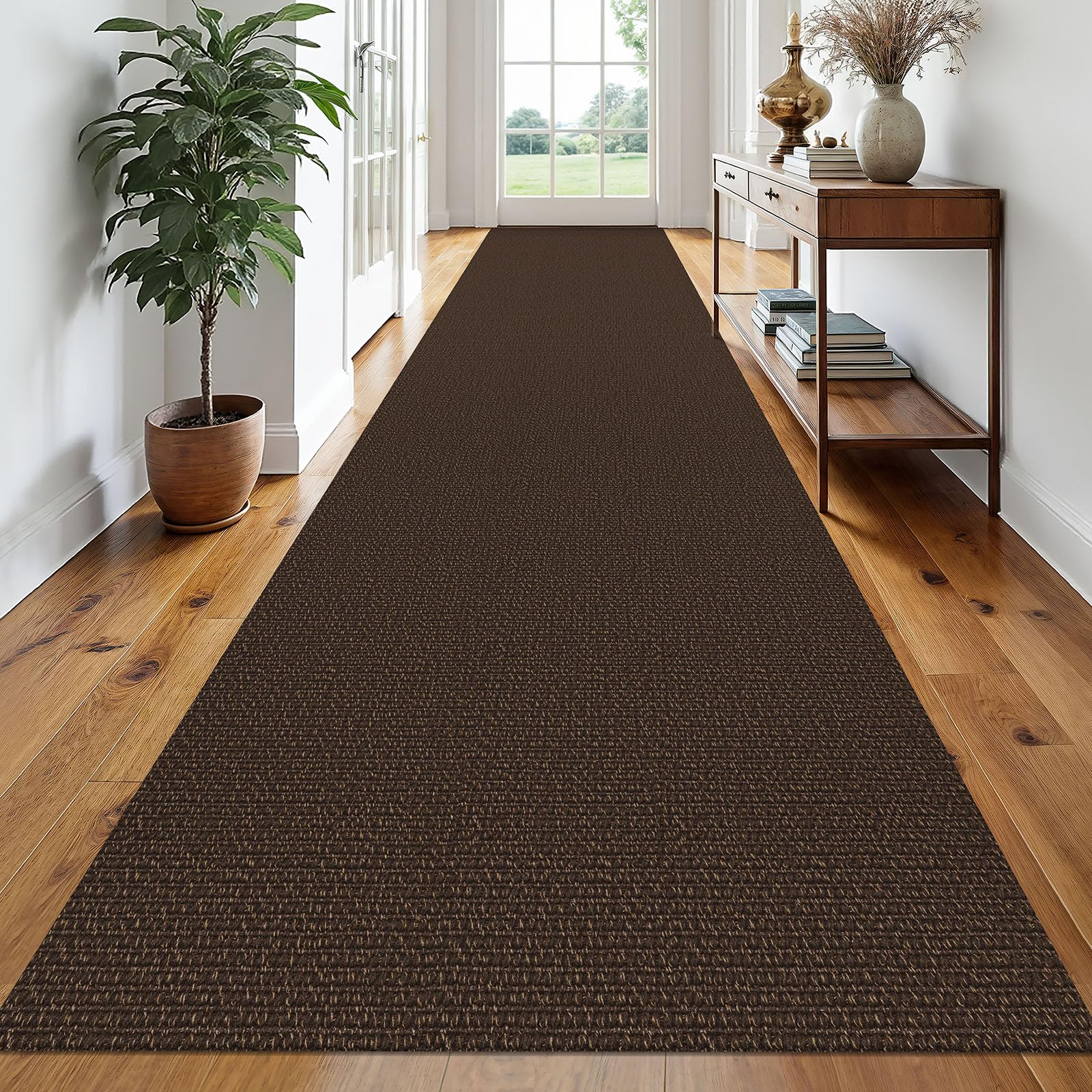 EARTHALL Small Area Rug 2x3 Ft Washable Rugs for Entryway Non Slip Braided Throw Rugs with Rubber Backing Door Mat Indoor Outdoor Entrance Cotton Woven Carpet for Kitchen Foyer Front Door, Khaki/Beige