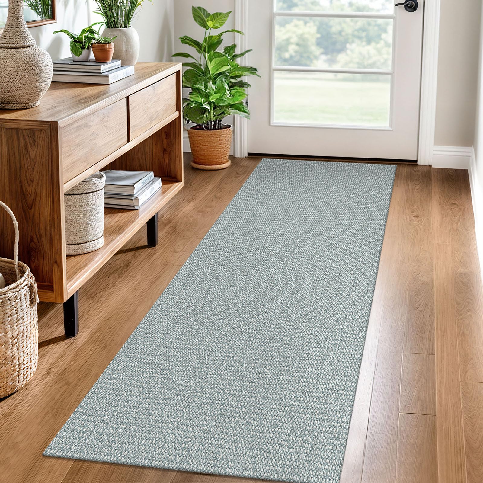 EARTHALL Small Area Rug 2x3 Ft Washable Rugs for Entryway Non Slip Braided Throw Rugs with Rubber Backing Door Mat Indoor Outdoor Entrance Cotton Woven Carpet for Kitchen Foyer Front Door, Khaki/Beige