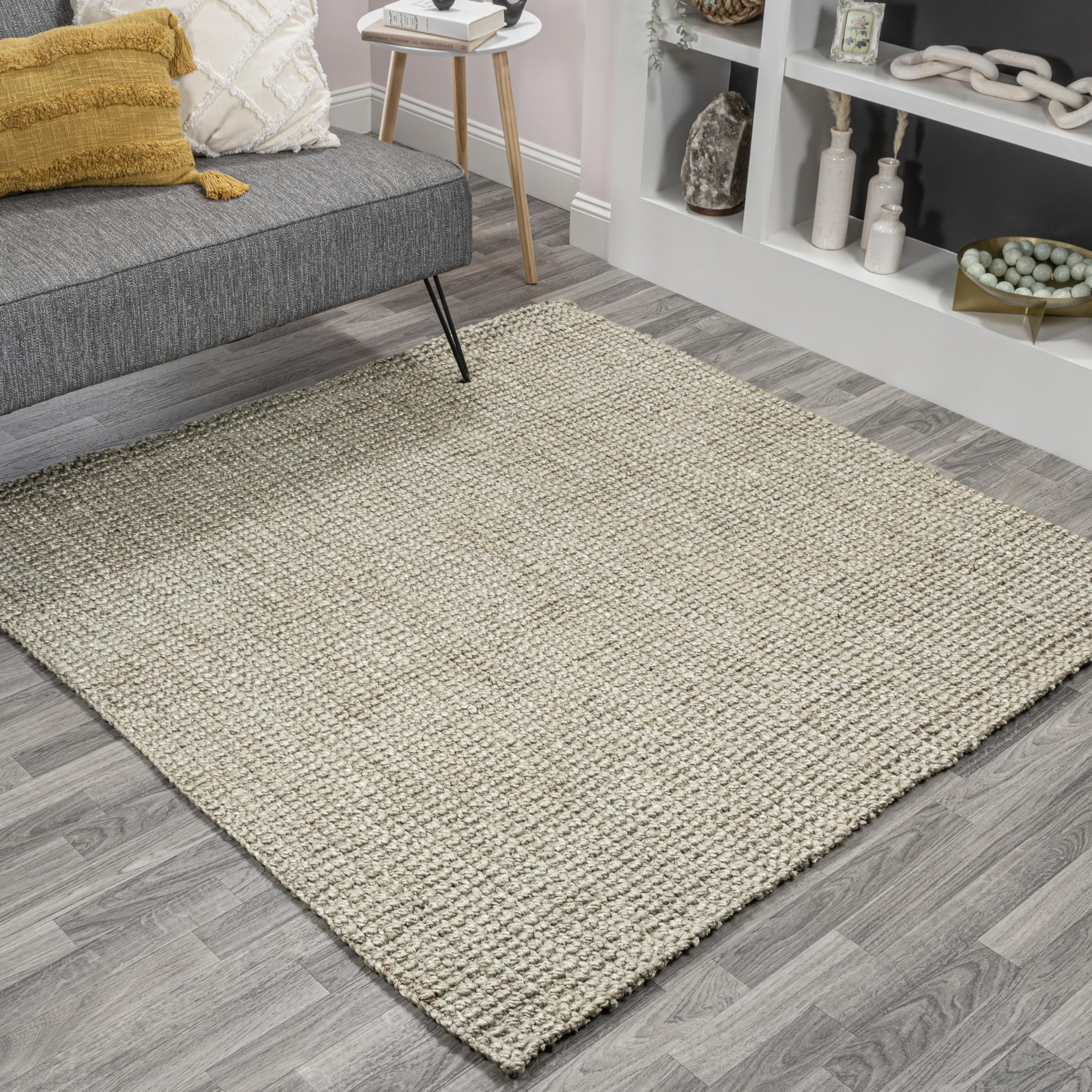 JONATHAN Y Pata Hand Woven Chunky Jute Natural Indoor Area Rug, 3x5, Bohemian, Rustic, Cottage, Easy-Cleaning for Living Room, Bedroom, Kitchen, Non-Shedding (NRF102A-3)