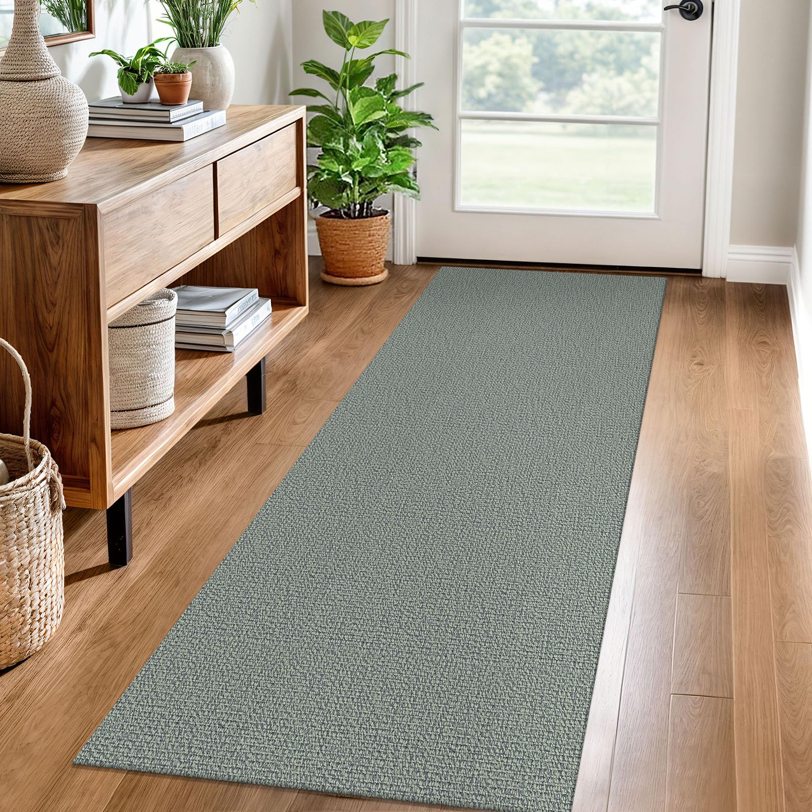 EARTHALL Small Area Rug 2x3 Ft Washable Rugs for Entryway Non Slip Braided Throw Rugs with Rubber Backing Door Mat Indoor Outdoor Entrance Cotton Woven Carpet for Kitchen Foyer Front Door, Khaki/Beige