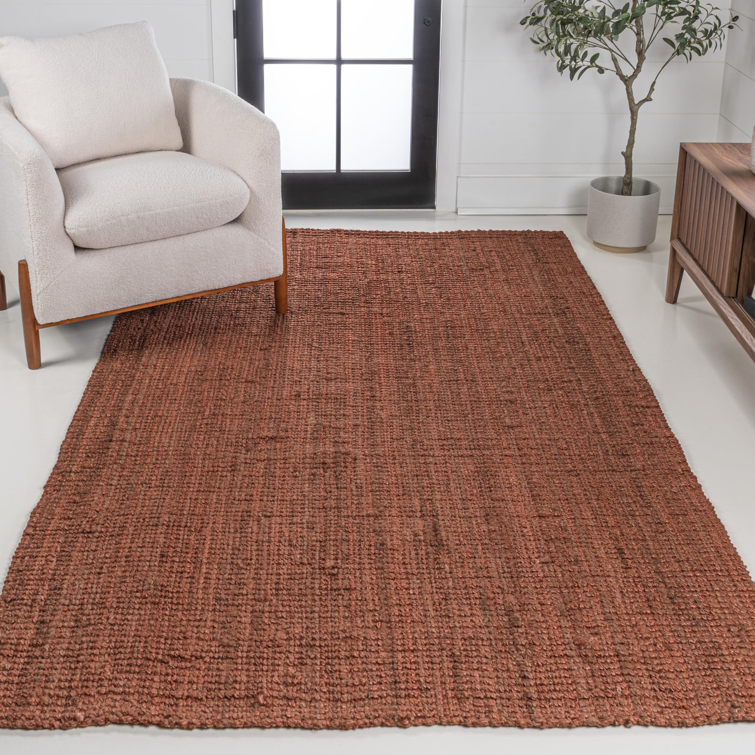 JONATHAN Y Pata Hand Woven Chunky Jute Natural Indoor Area Rug, 3x5, Bohemian, Rustic, Cottage, Easy-Cleaning for Living Room, Bedroom, Kitchen, Non-Shedding (NRF102A-3)