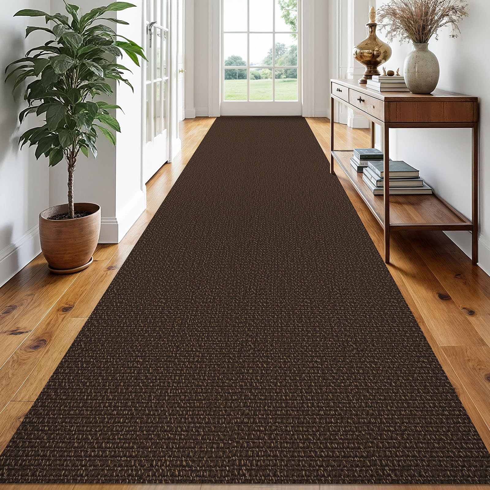 EARTHALL Small Area Rug 2x3 Ft Washable Rugs for Entryway Non Slip Braided Throw Rugs with Rubber Backing Door Mat Indoor Outdoor Entrance Cotton Woven Carpet for Kitchen Foyer Front Door, Khaki/Beige