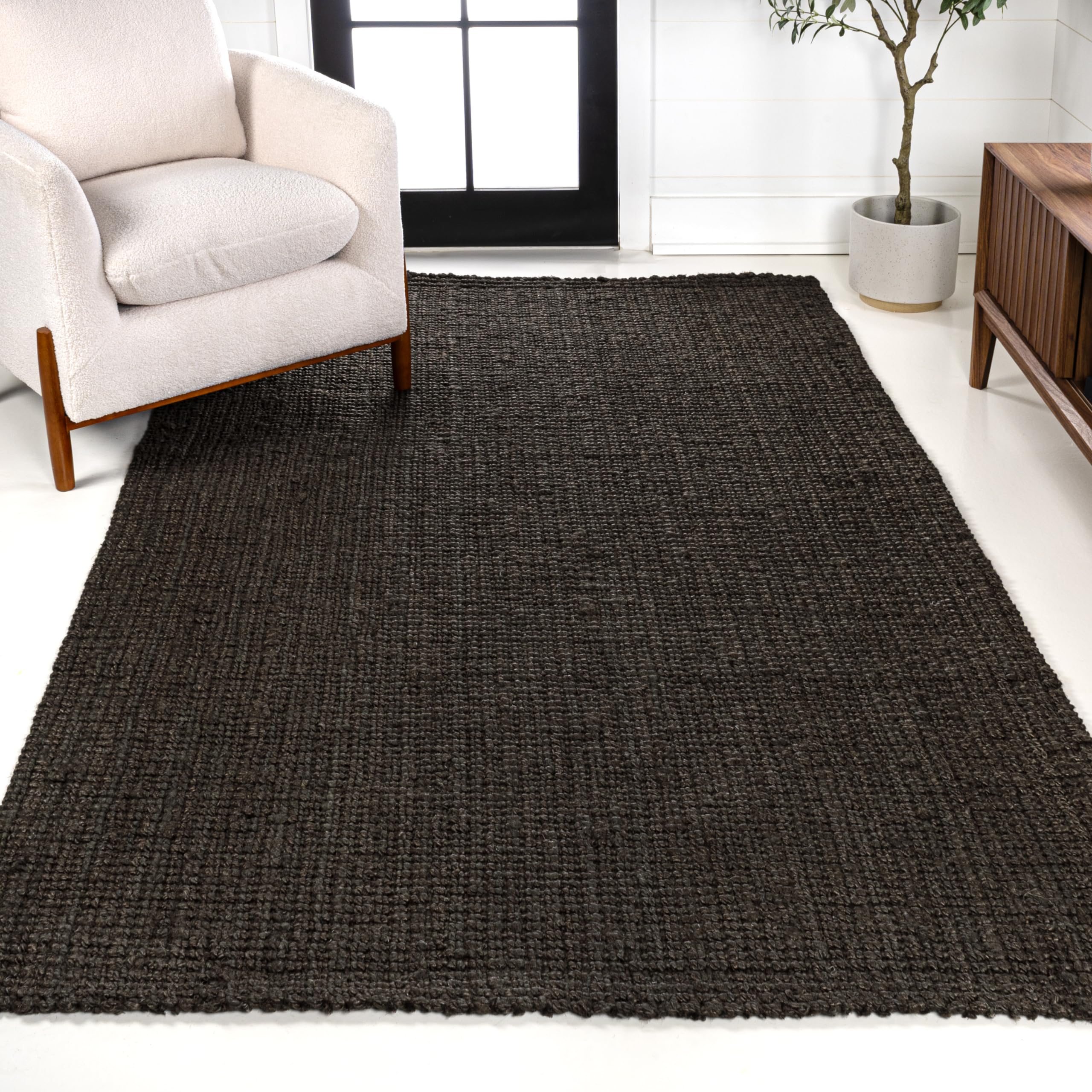 JONATHAN Y Pata Hand Woven Chunky Jute Natural Indoor Area Rug, 3x5, Bohemian, Rustic, Cottage, Easy-Cleaning for Living Room, Bedroom, Kitchen, Non-Shedding (NRF102A-3)