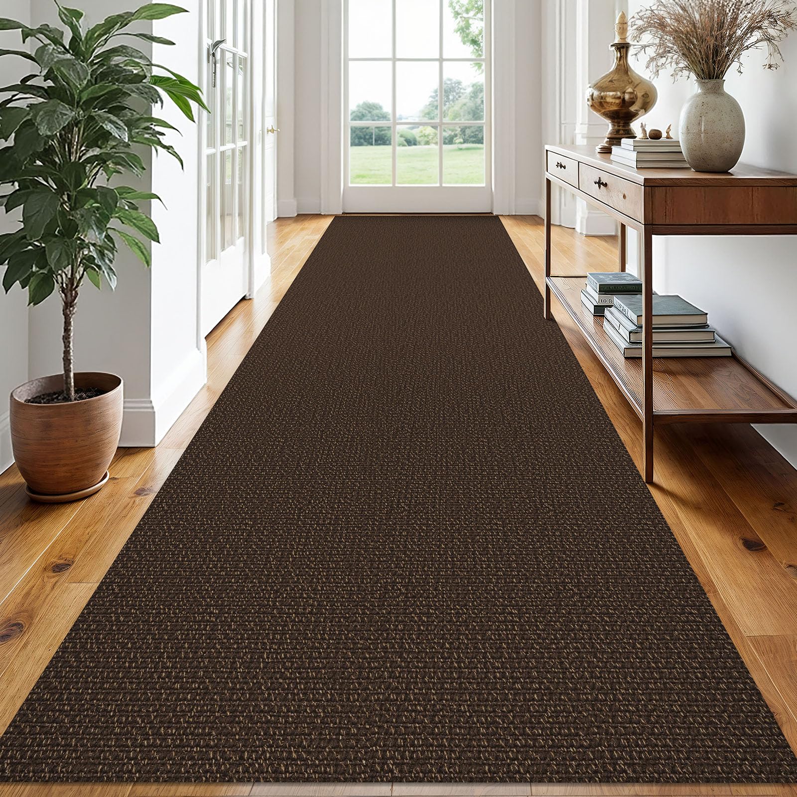 EARTHALL Small Area Rug 2x3 Ft Washable Rugs for Entryway Non Slip Braided Throw Rugs with Rubber Backing Door Mat Indoor Outdoor Entrance Cotton Woven Carpet for Kitchen Foyer Front Door, Khaki/Beige