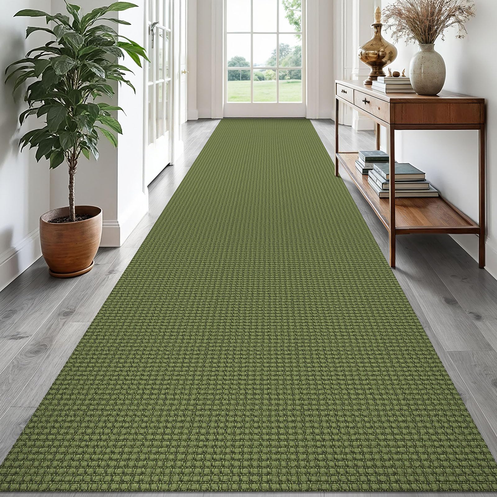 EARTHALL Woven Area Rug 2x3 Ft Washable Rugs for Entryway Braided Non Slip Throw Rugs Door Mat Indoor Outdoor Entrance Small Cotton Woven Carpet for Kitchen Foyer Front Door, Orange/Tan/Brown