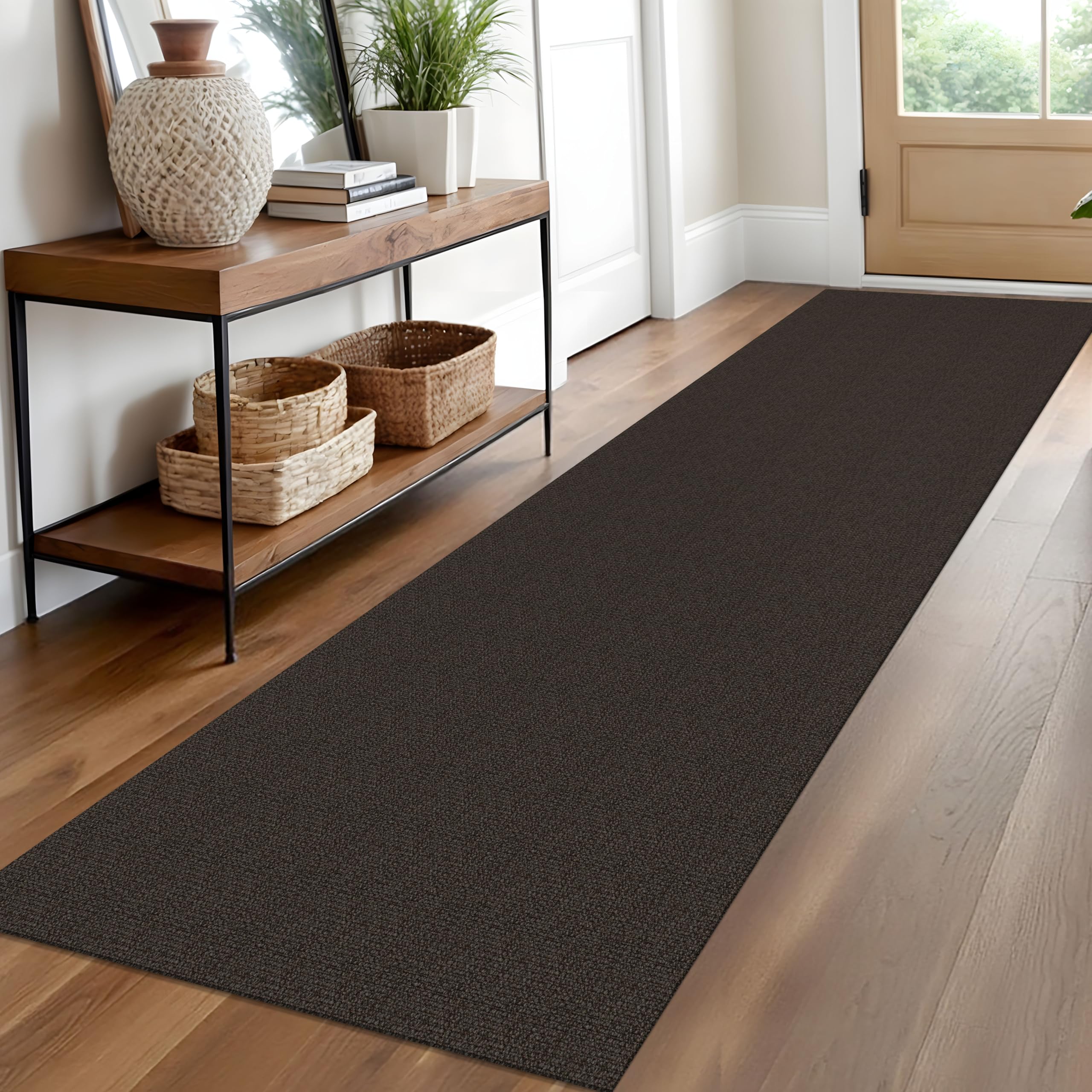 EARTHALL Small Area Rug 2x3 Ft Washable Rugs for Entryway Non Slip Braided Throw Rugs with Rubber Backing Door Mat Indoor Outdoor Entrance Cotton Woven Carpet for Kitchen Foyer Front Door, Khaki/Beige