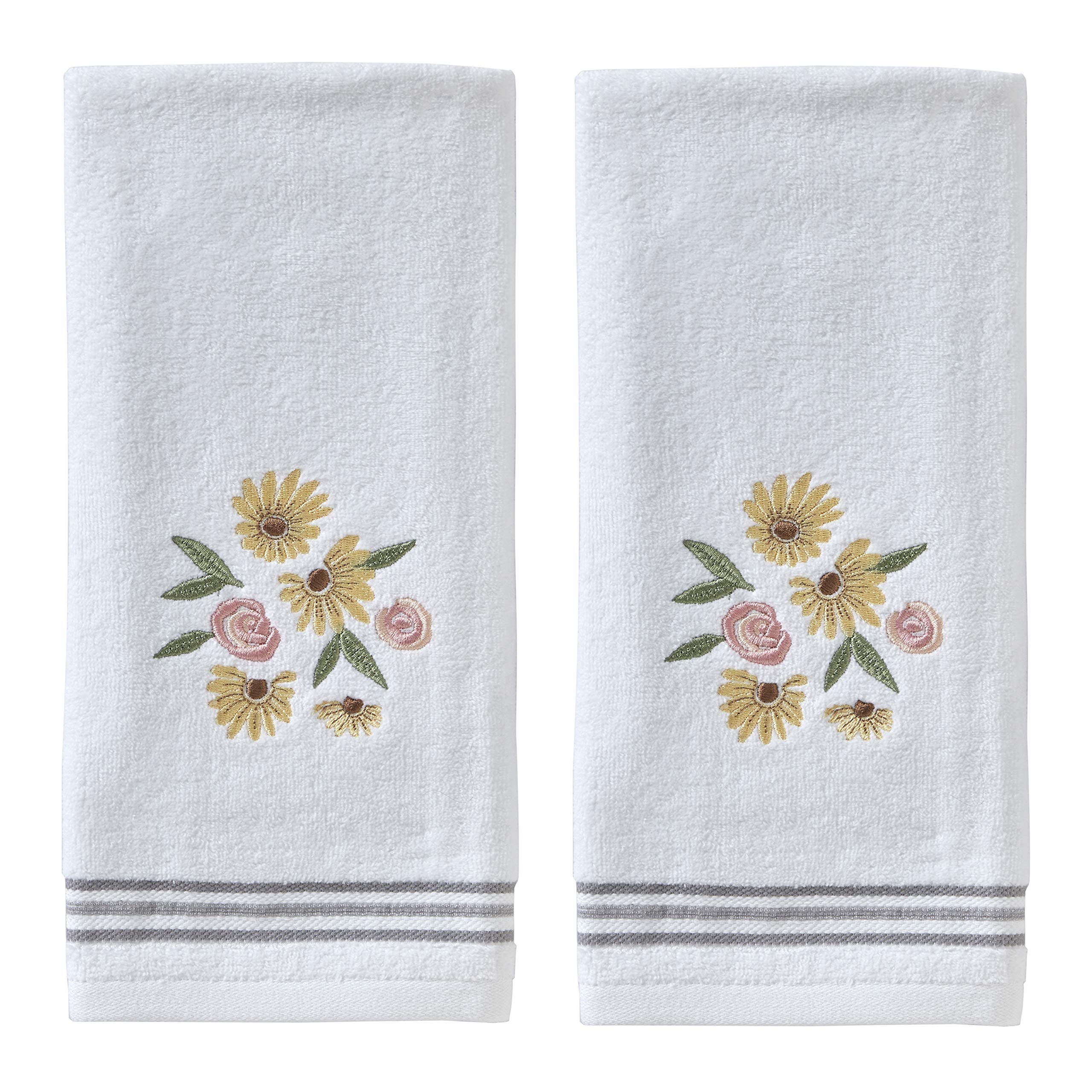 SKL Home by Saturday Knight Ltd. Life Is Beautiful 2 Pc Hand Towel Set, Aqua