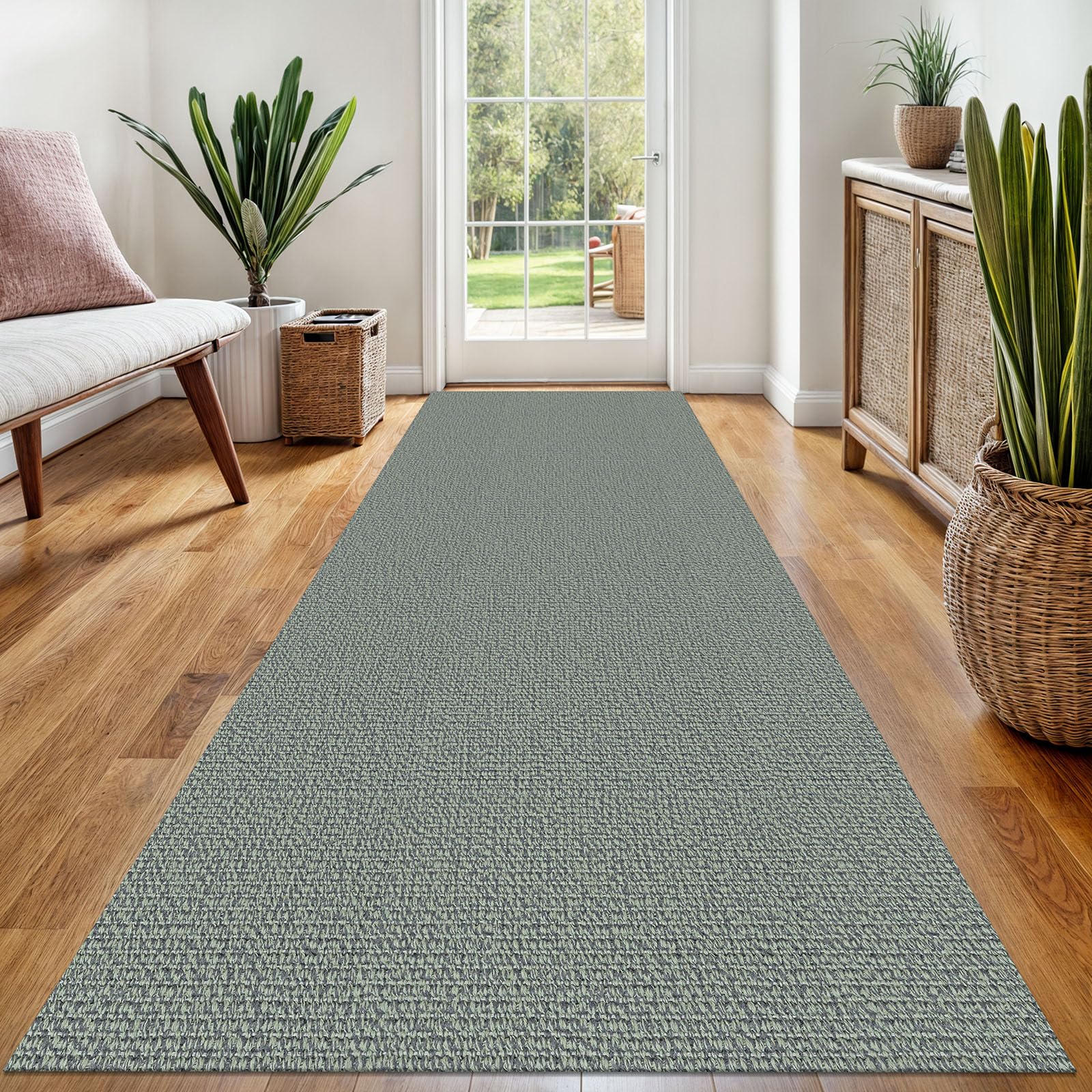 EARTHALL Small Area Rug 2x3 Ft Washable Rugs for Entryway Non Slip Braided Throw Rugs with Rubber Backing Door Mat Indoor Outdoor Entrance Cotton Woven Carpet for Kitchen Foyer Front Door, Khaki/Beige