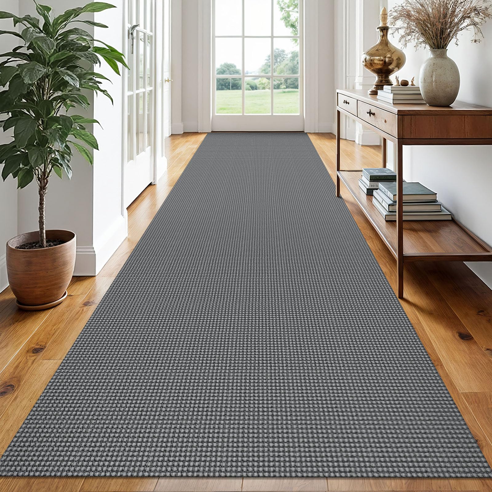 EARTHALL Woven Area Rug 2x3 Ft Washable Rugs for Entryway Braided Non Slip Throw Rugs Door Mat Indoor Outdoor Entrance Small Cotton Woven Carpet for Kitchen Foyer Front Door, Orange/Tan/Brown