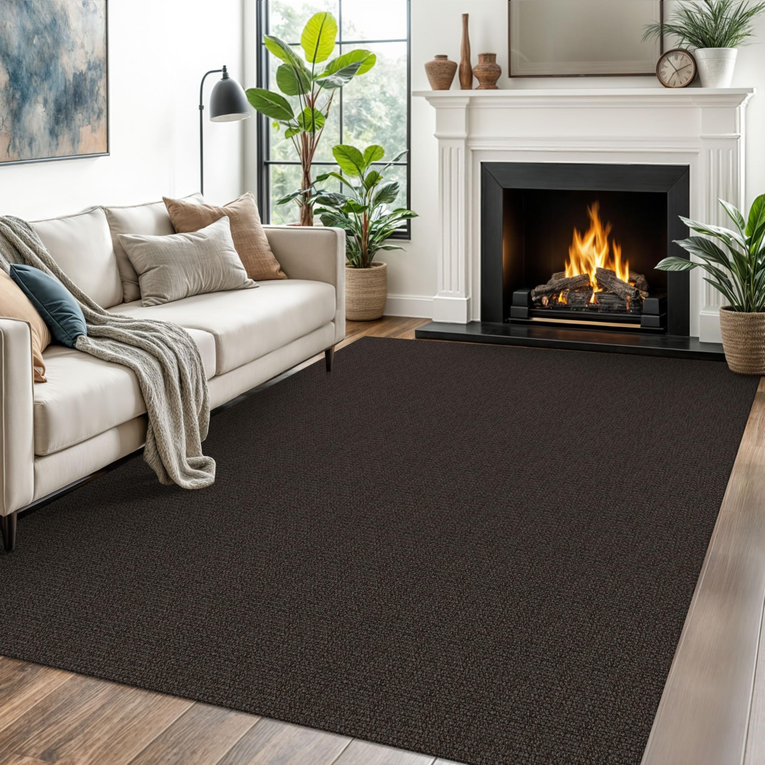 EARTHALL Small Area Rug 2x3 Ft Washable Rugs for Entryway Non Slip Braided Throw Rugs with Rubber Backing Door Mat Indoor Outdoor Entrance Cotton Woven Carpet for Kitchen Foyer Front Door, Khaki/Beige