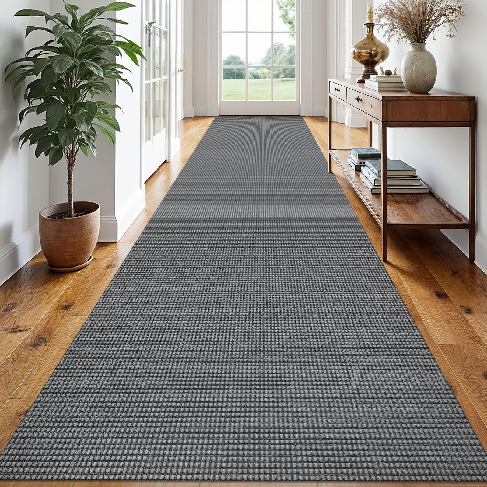EARTHALL Woven Area Rug 2x3 Ft Washable Rugs for Entryway Braided Non Slip Throw Rugs Door Mat Indoor Outdoor Entrance Small Cotton Woven Carpet for Kitchen Foyer Front Door, Orange/Tan/Brown