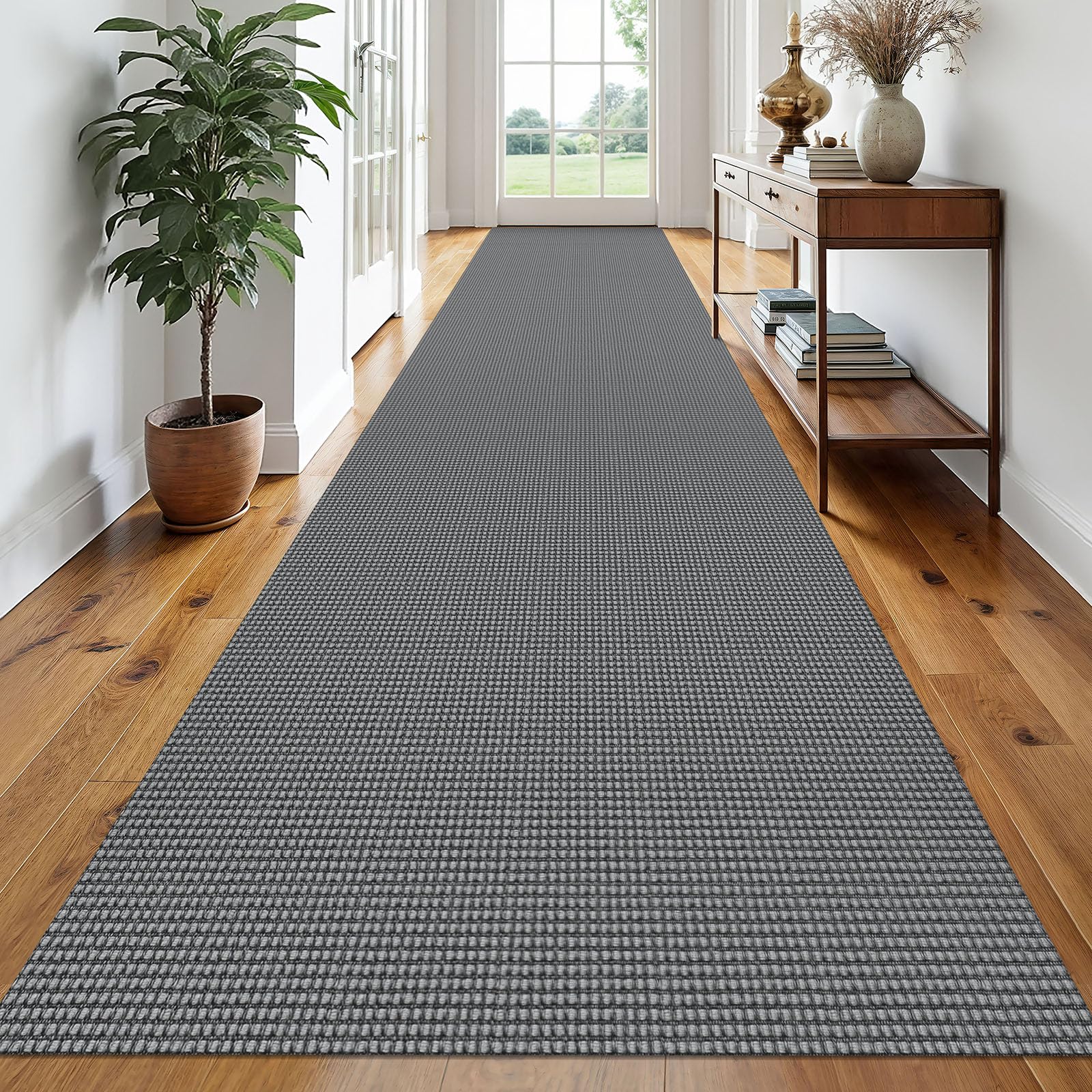 EARTHALL Woven Area Rug 2x3 Ft Washable Rugs for Entryway Braided Non Slip Throw Rugs Door Mat Indoor Outdoor Entrance Small Cotton Woven Carpet for Kitchen Foyer Front Door, Orange/Tan/Brown