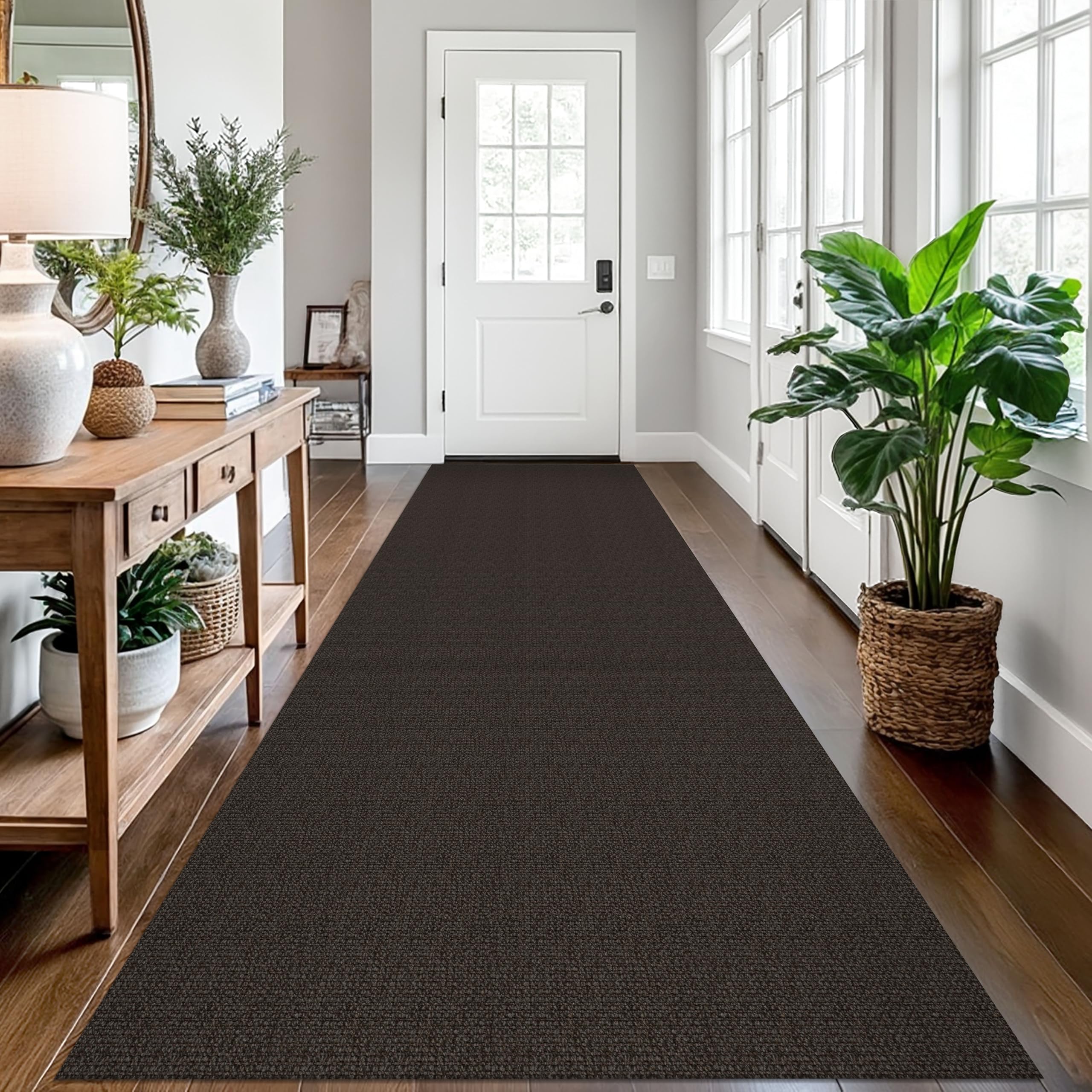 EARTHALL Small Area Rug 2x3 Ft Washable Rugs for Entryway Non Slip Braided Throw Rugs with Rubber Backing Door Mat Indoor Outdoor Entrance Cotton Woven Carpet for Kitchen Foyer Front Door, Khaki/Beige