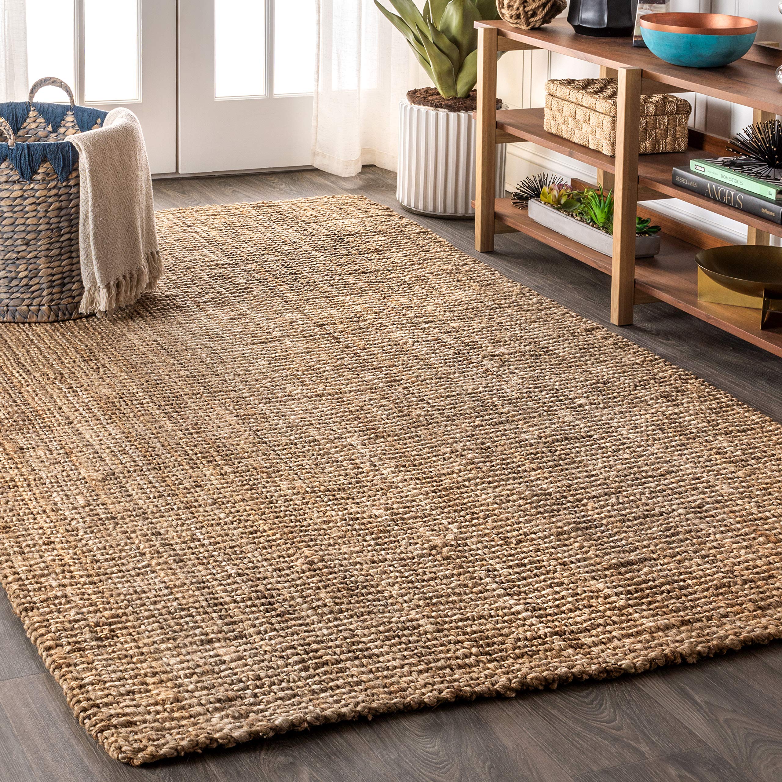 JONATHAN Y Pata Hand Woven Chunky Jute Natural Indoor Area Rug, 3x5, Bohemian, Rustic, Cottage, Easy-Cleaning for Living Room, Bedroom, Kitchen, Non-Shedding (NRF102A-3)