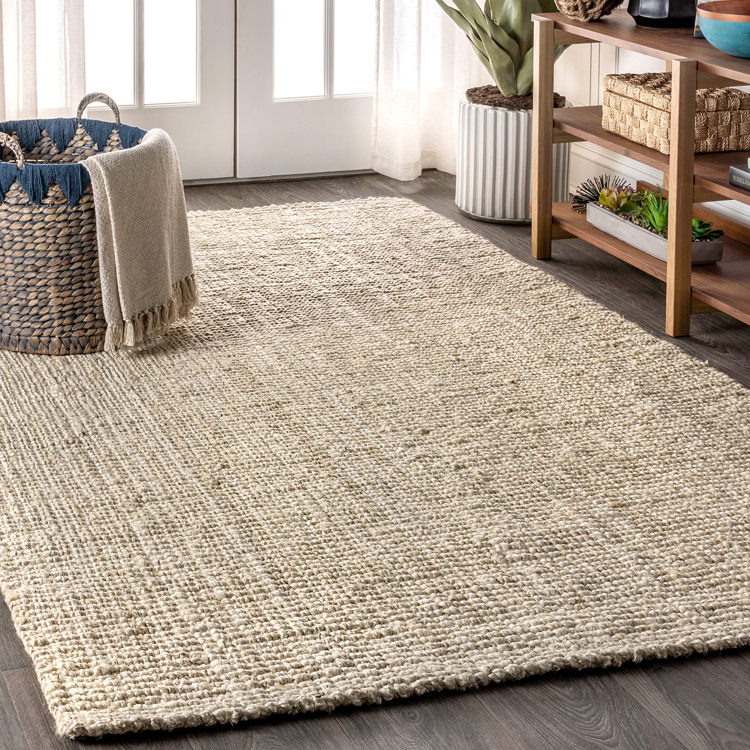 JONATHAN Y Pata Hand Woven Chunky Jute Natural Indoor Area Rug, 3x5, Bohemian, Rustic, Cottage, Easy-Cleaning for Living Room, Bedroom, Kitchen, Non-Shedding (NRF102A-3)